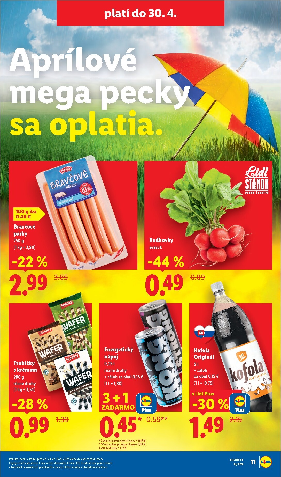 lidl - Nový leták Lidl platný od pondelka, 13.04.2026 do nedele, 19.04.2026 - page: 11
