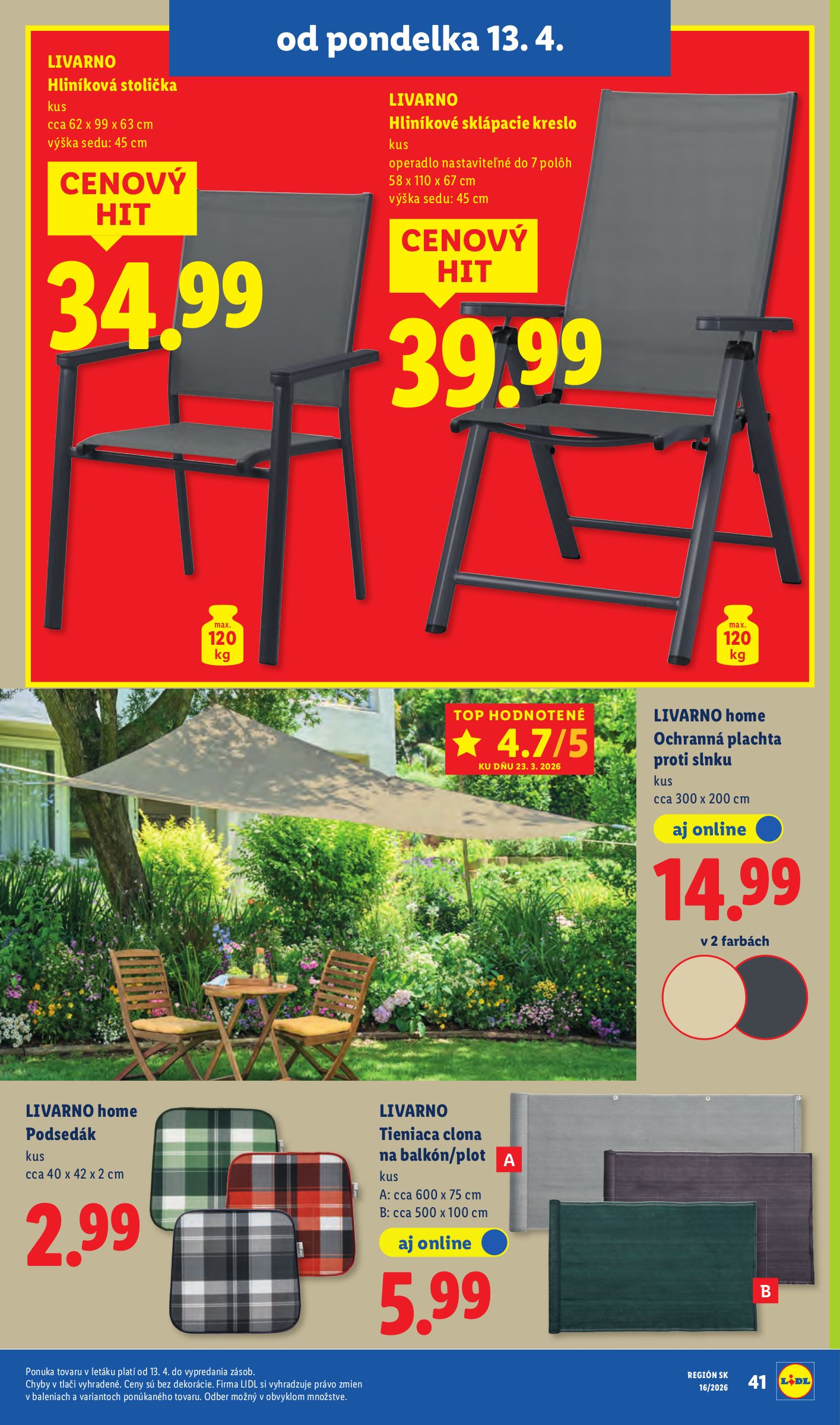 lidl - Aktuálny leták Lidl platný od pondelka, 13.04.2026 do nedele, 19.04.2026 - page: 45