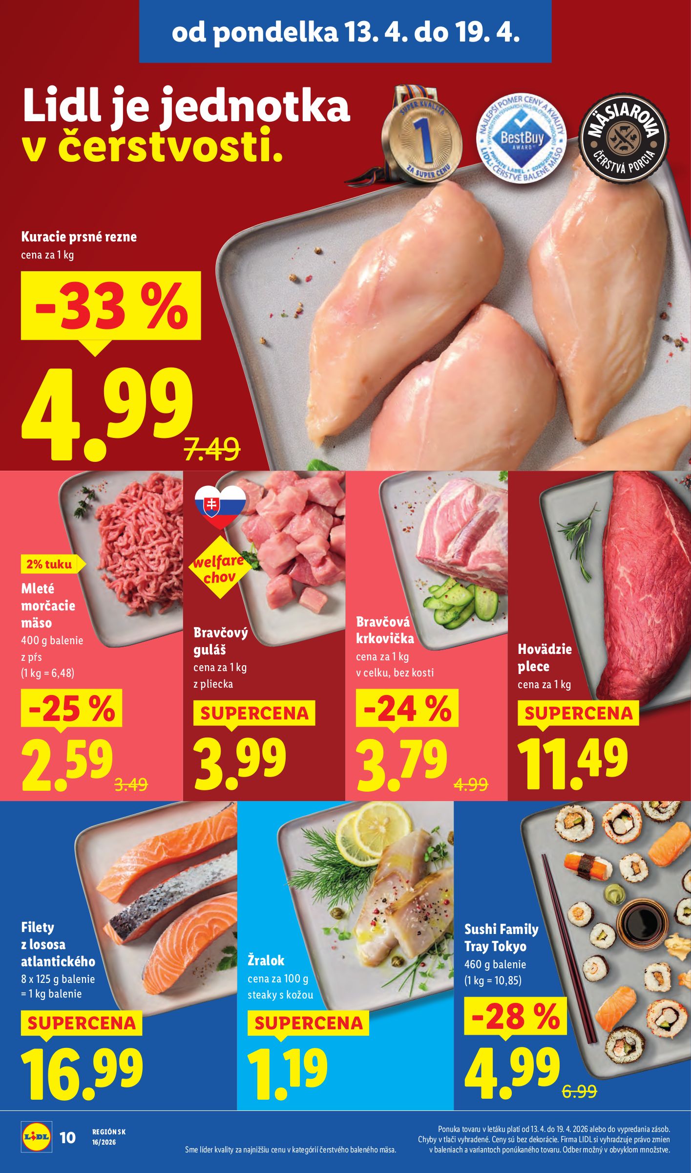 lidl - Aktuálny leták Lidl platný od pondelka, 13.04.2026 do nedele, 19.04.2026 - page: 10
