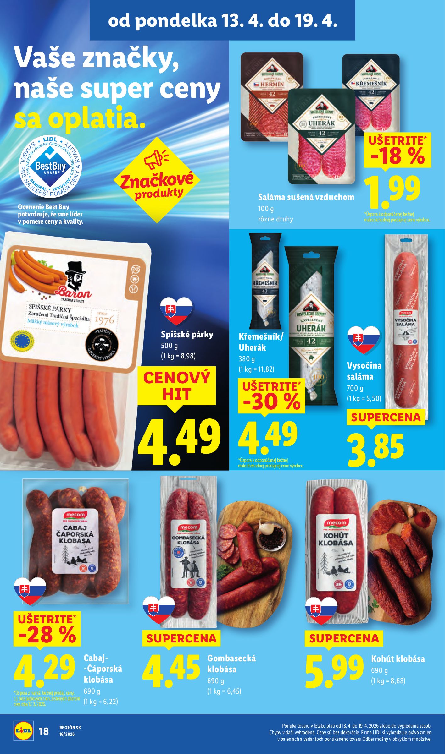 lidl - Aktuálny leták Lidl platný od pondelka, 13.04.2026 do nedele, 19.04.2026 - page: 20
