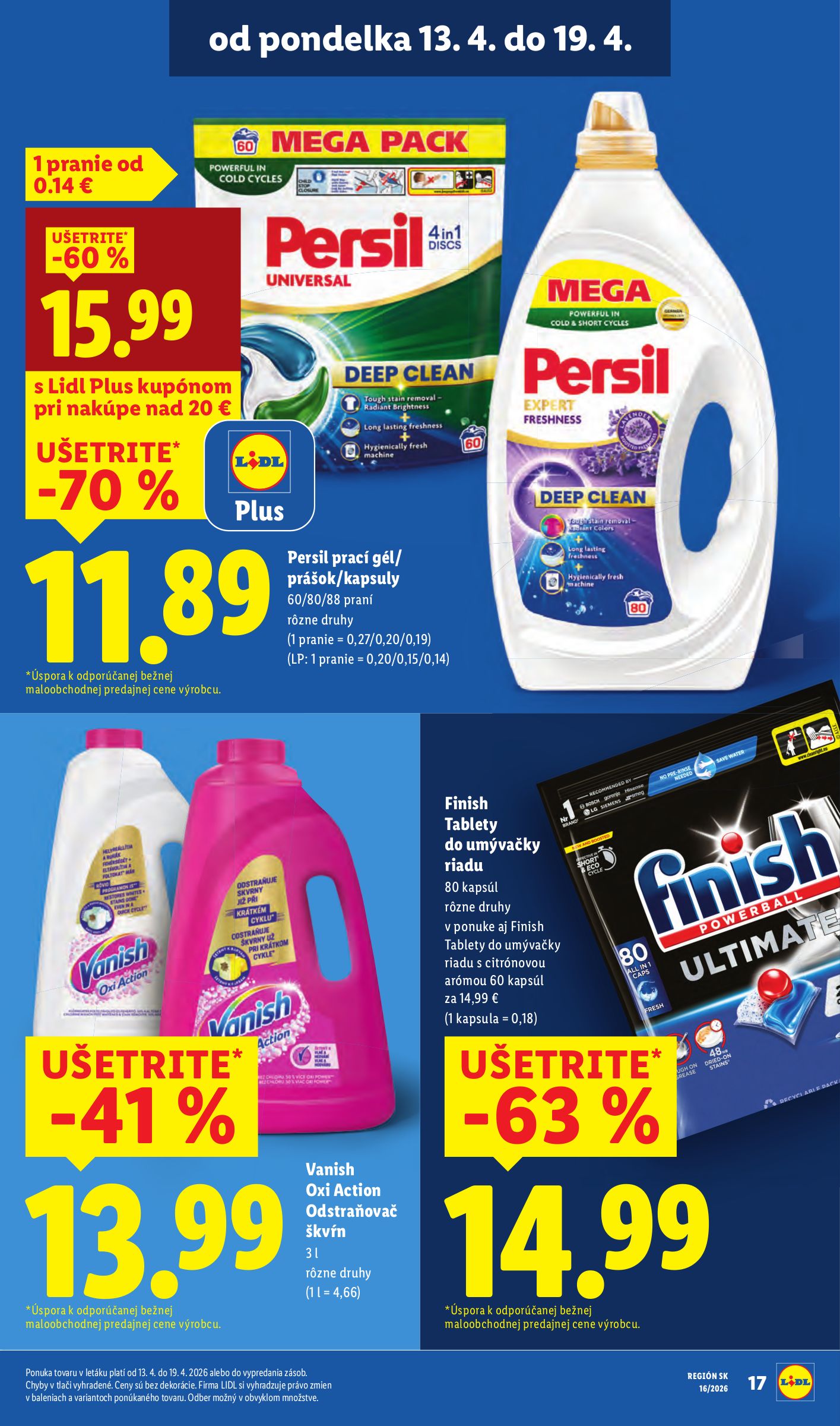 lidl - Aktuálny leták Lidl platný od pondelka, 13.04.2026 do nedele, 19.04.2026 - page: 19