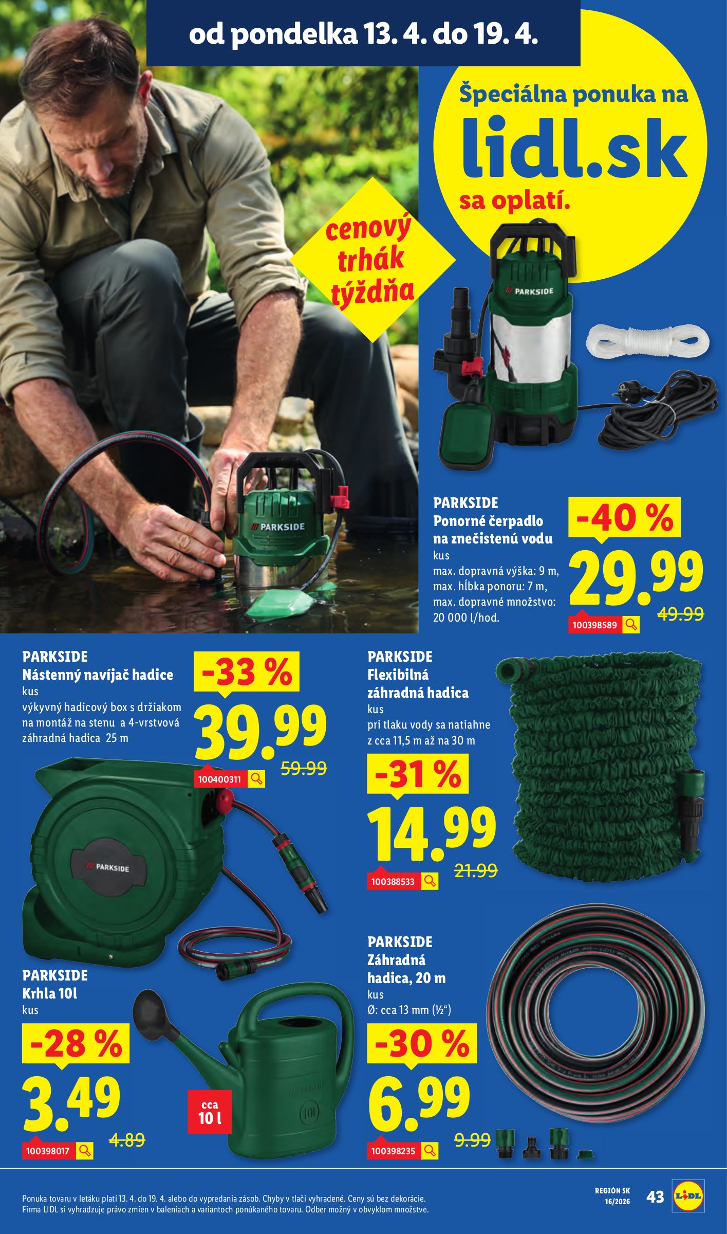 lidl - Aktuálny leták Lidl platný od pondelka, 13.04.2026 do nedele, 19.04.2026 - page: 46