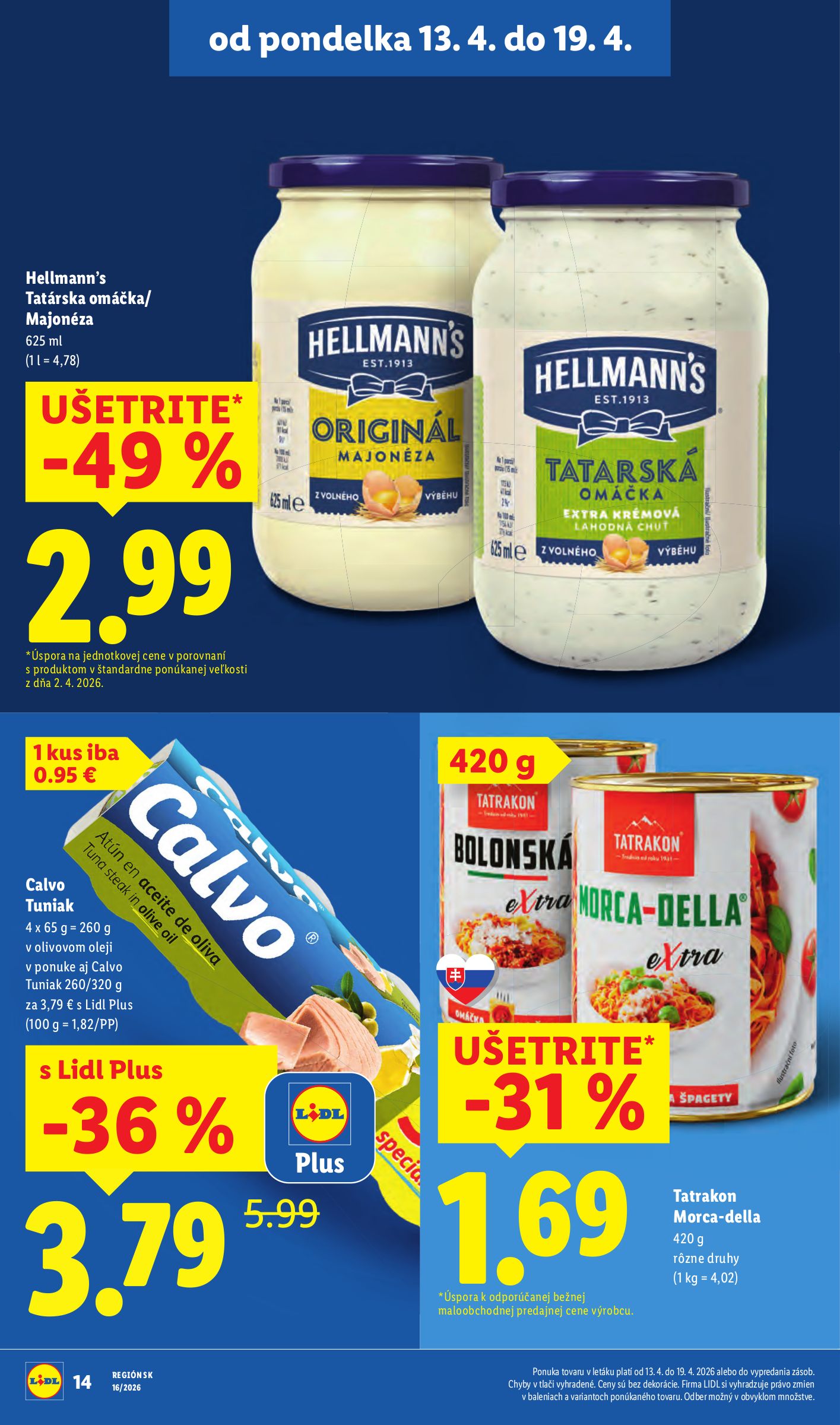 lidl - Aktuálny leták Lidl platný od pondelka, 13.04.2026 do nedele, 19.04.2026 - page: 16