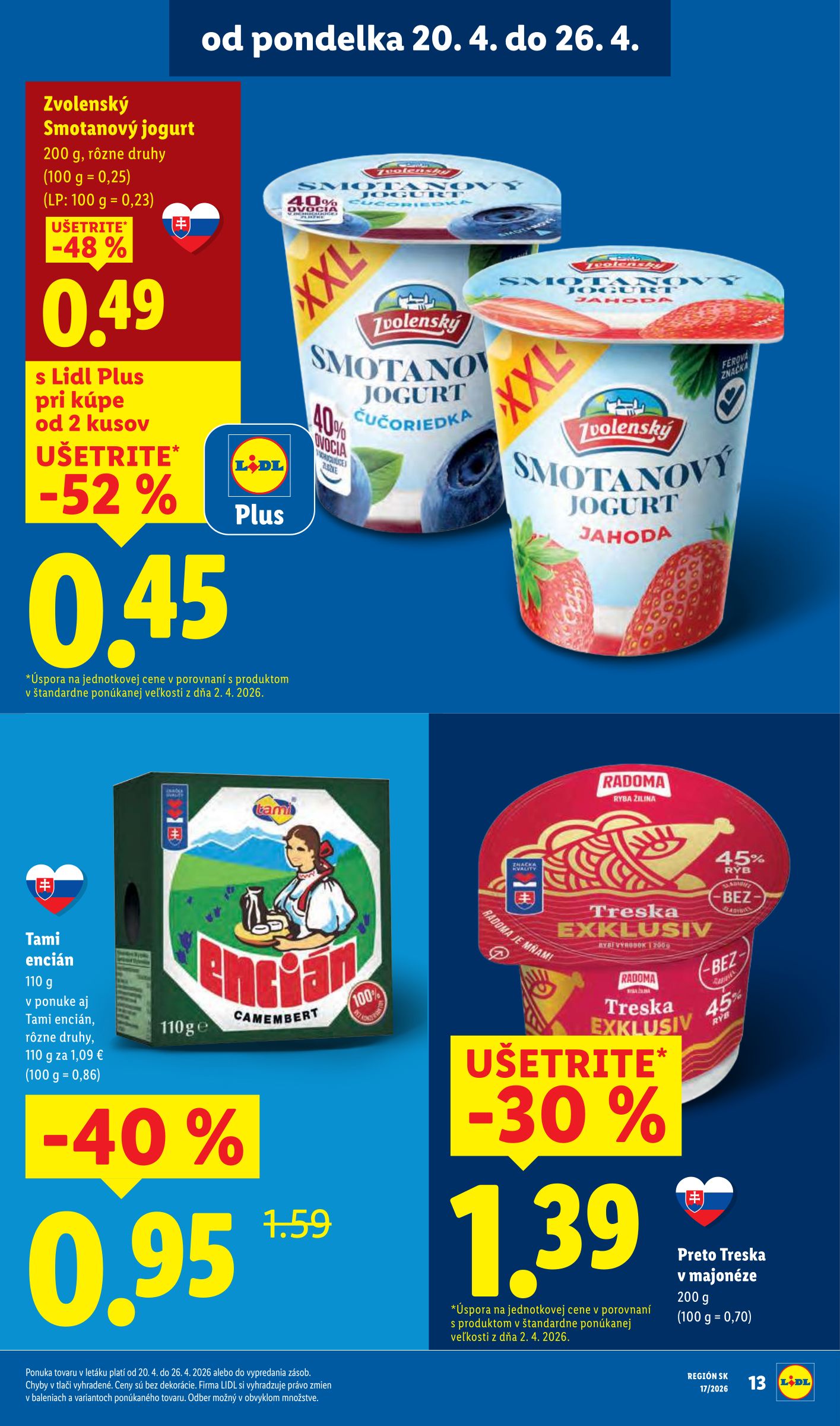 lidl - Nový leták Lidl od pondelka, 20.04.2026 do nedele, 26.04.2026 - page: 13