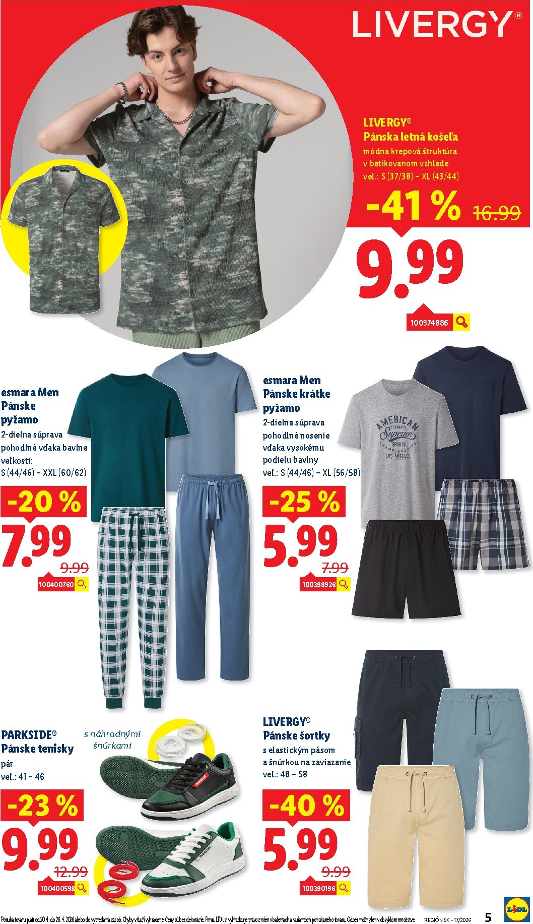 lidl - Aktuálny leták Lidl - Online ponuka od pondelka, 20.04.2026 do nedele, 26.04.2026 - page: 5