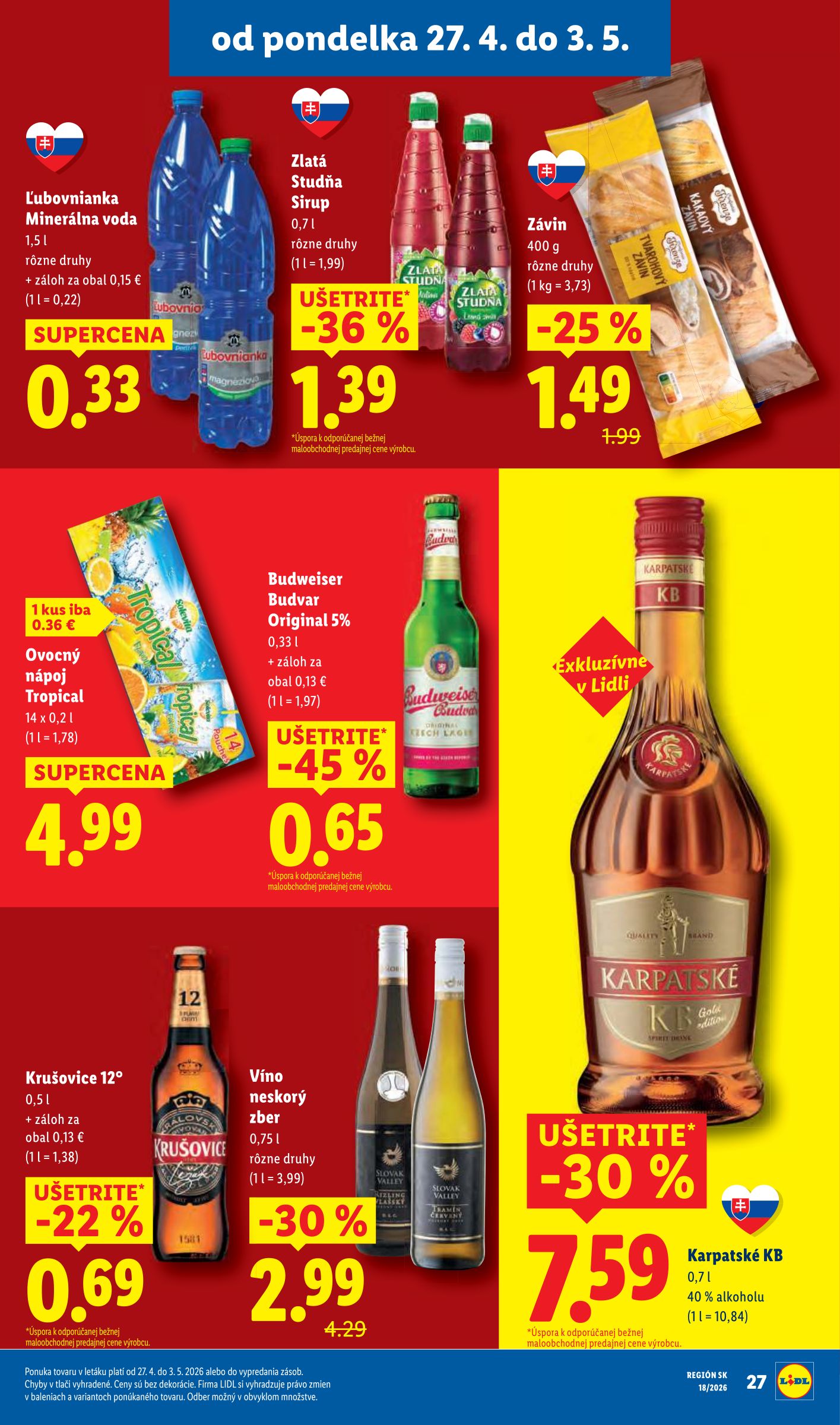 lidl - Nový leták Lidl od pondelka, 27.04.2026 do nedele, 03.05.2026 - page: 29