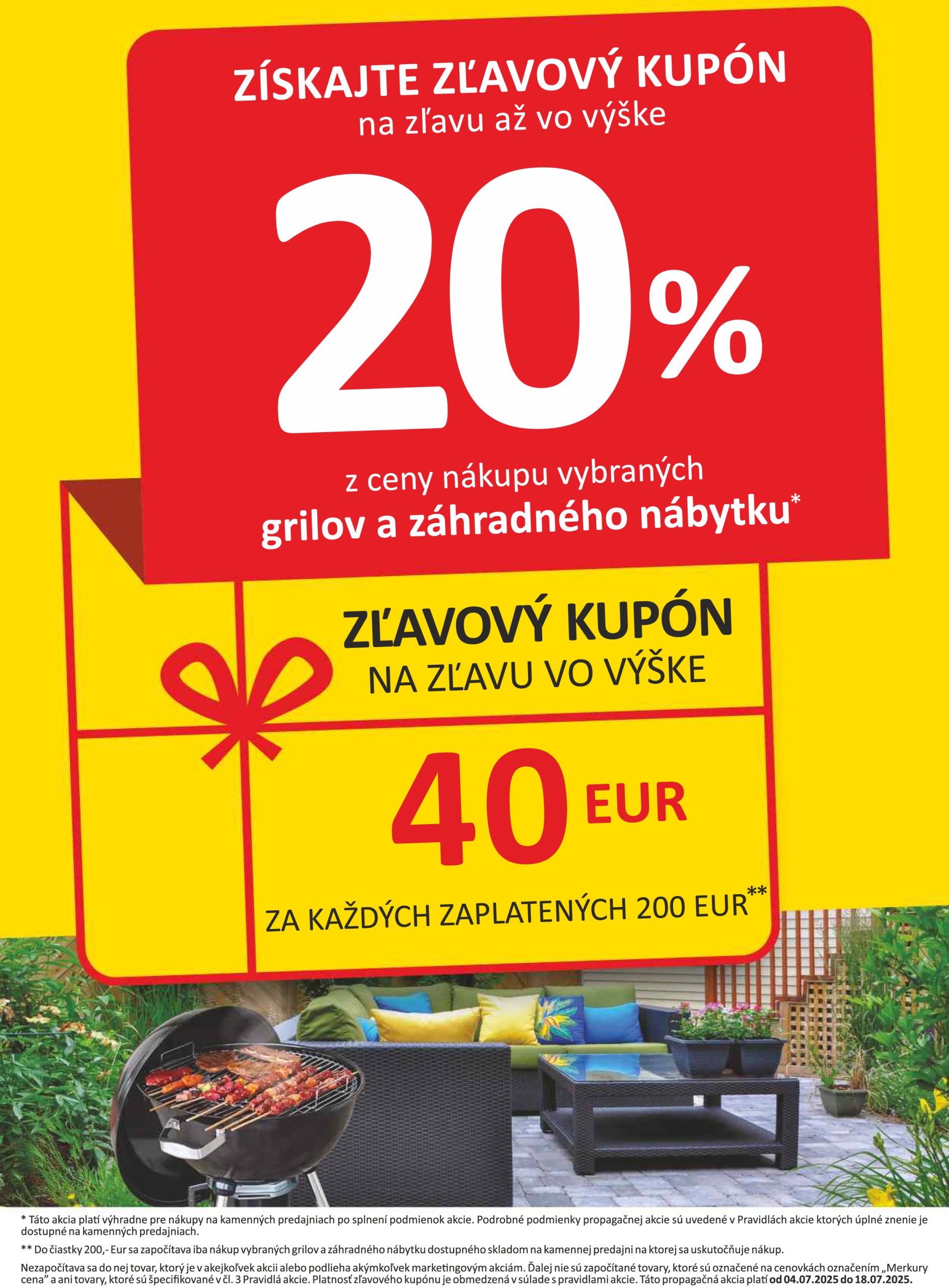 merkury-market - Leták Merkury Market - Získajte zľavový kupón! platný od 04.07. do 18.07. - page: 1
