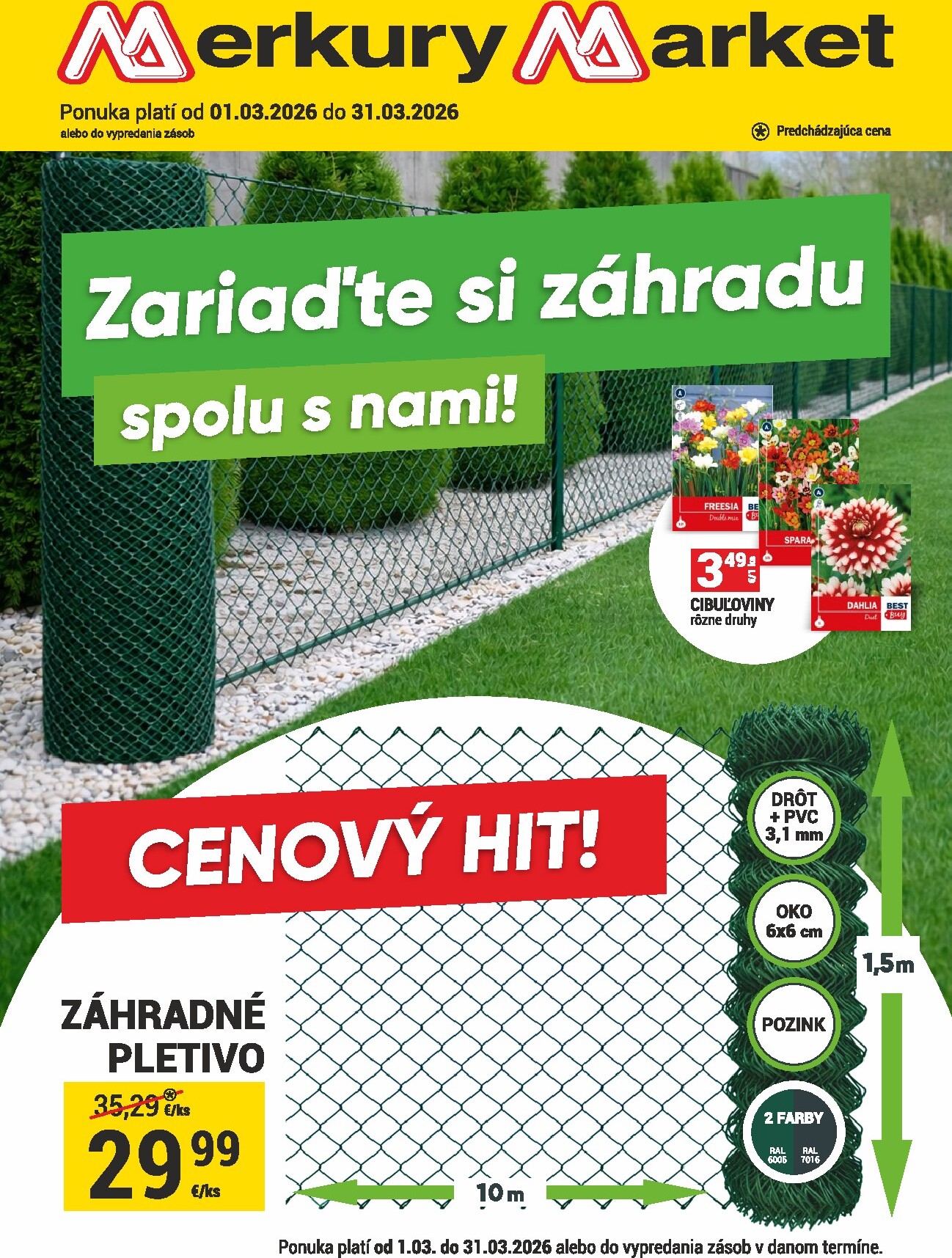 merkury-market - Leták Merkury Market - Zahrada platný od 01.03.2026 do 31.03.2026