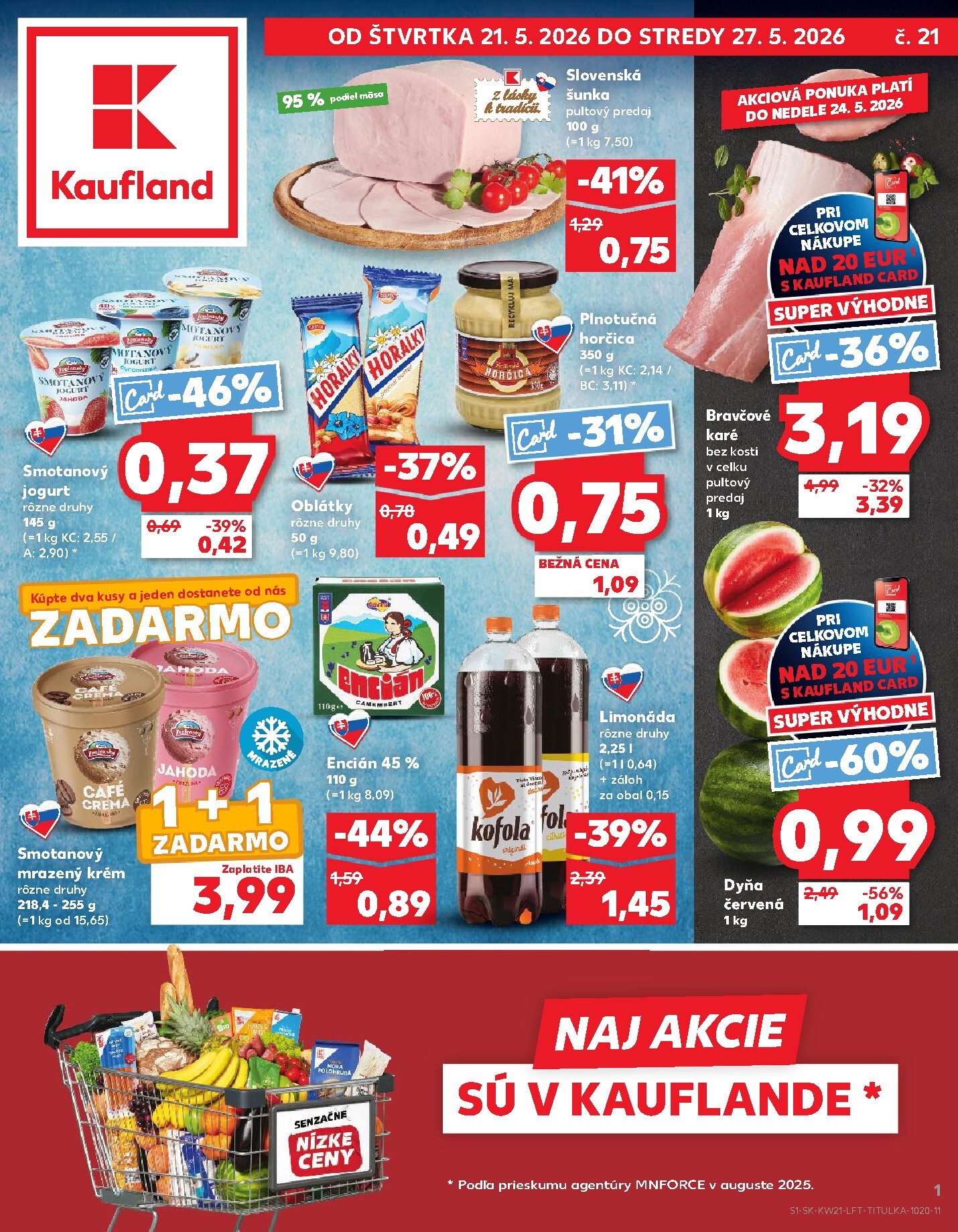 kaufland - Nový Kaufland leták od štvrtka, 21.05.2026 do stredy, 27.05.2026