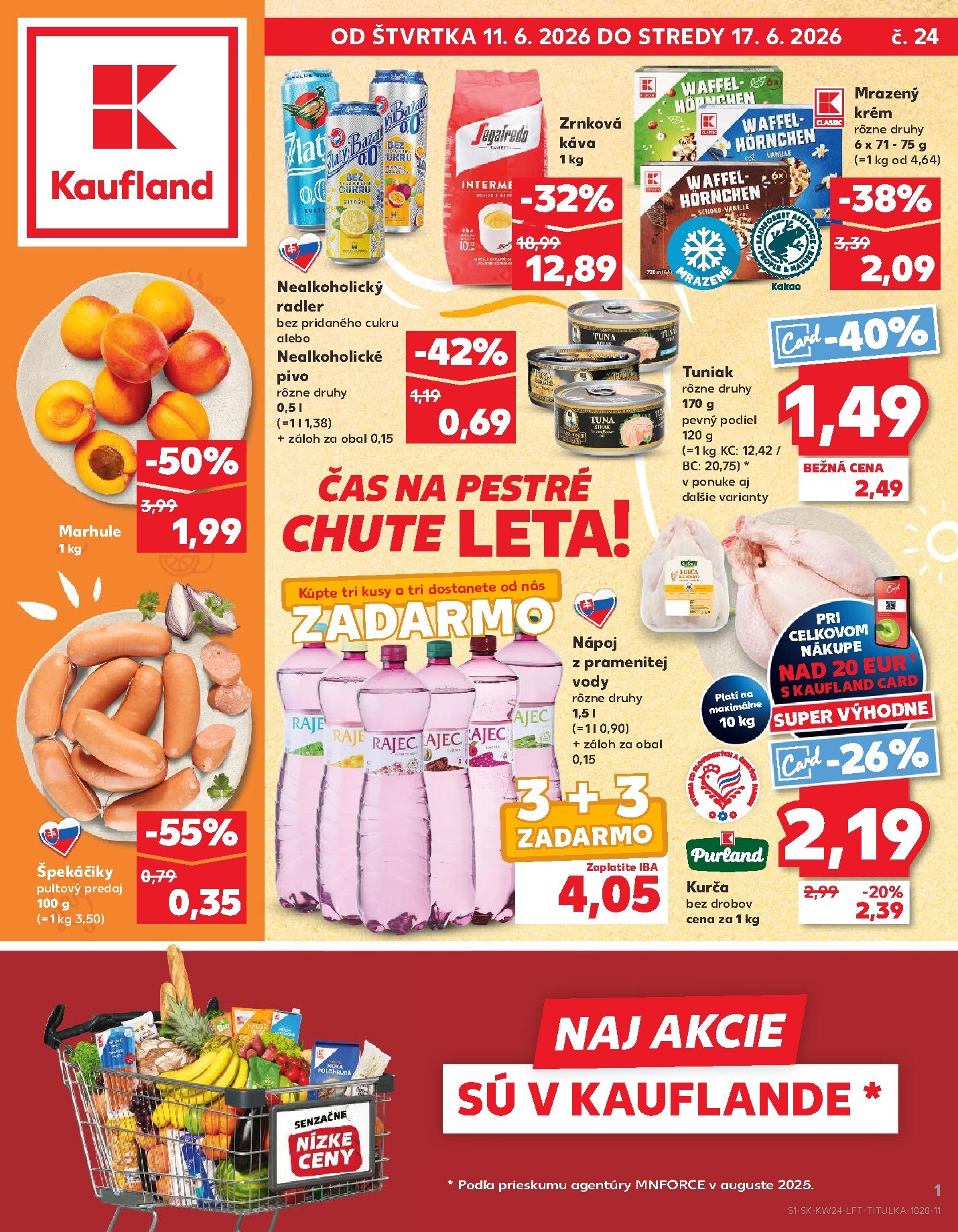 kaufland - Nový Kaufland leták od štvrtka, 11.06.2026 do stredy, 17.06.2026