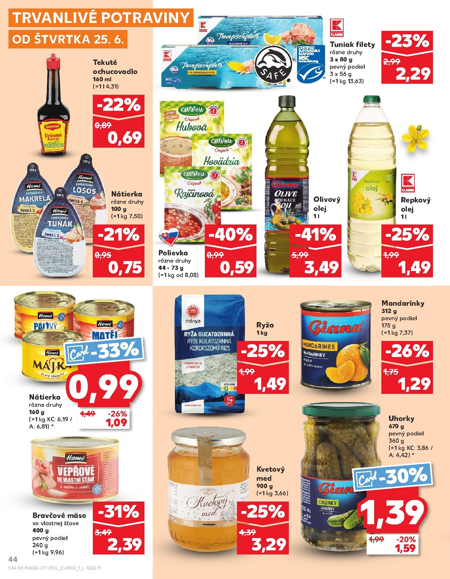 kaufland - Aktuálny Kaufland leták od štvrtka, 25.06.2026 do stredy, 01.07.2026 - page: 44