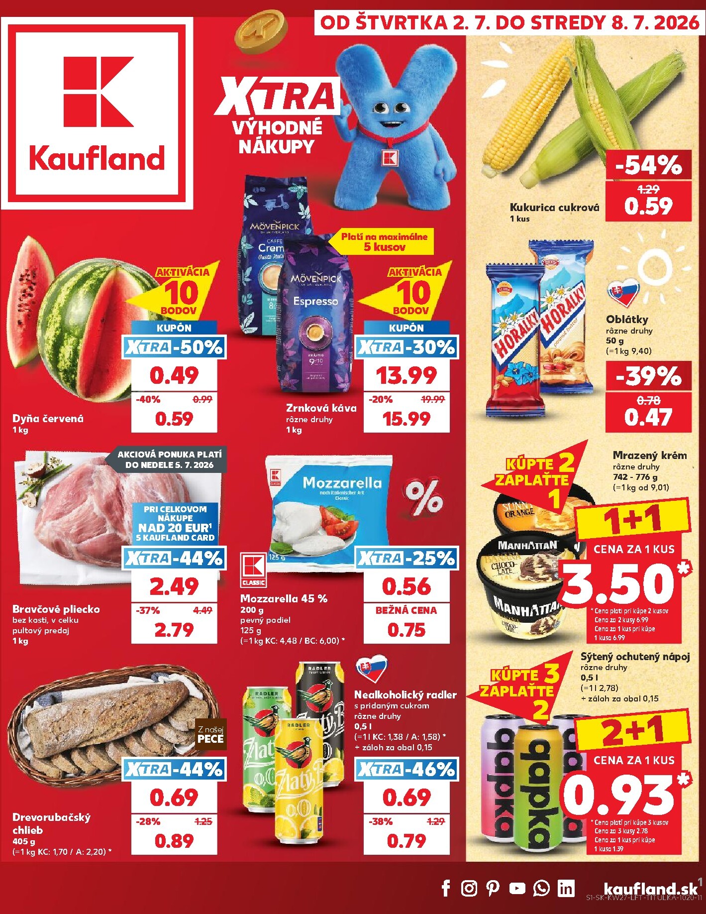 kaufland - Nový Kaufland leták od štvrtka, 02.07.2026 do stredy, 08.07.2026