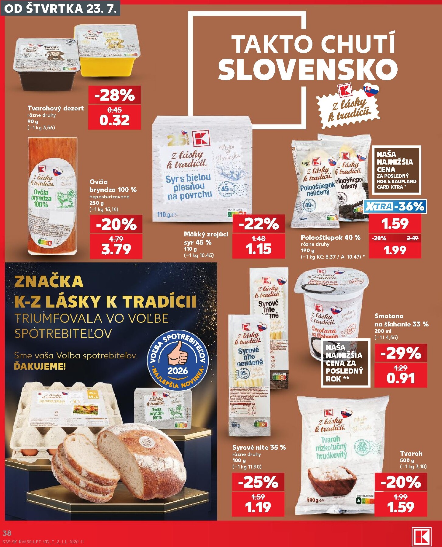 kaufland - Nový Kaufland leták od štvrtka, 23.07.2026 do stredy, 29.07.2026 - page: 38