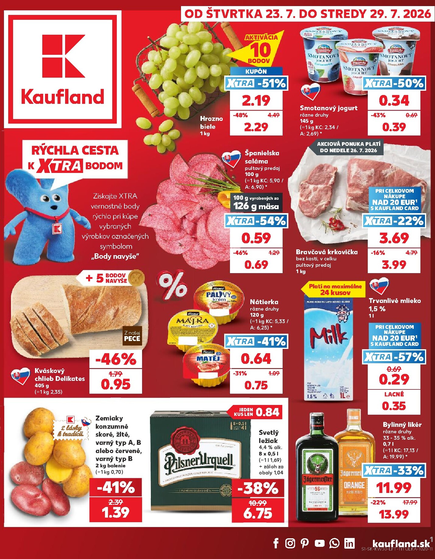 kaufland - Nový Kaufland leták od štvrtka, 23.07.2026 do stredy, 29.07.2026
