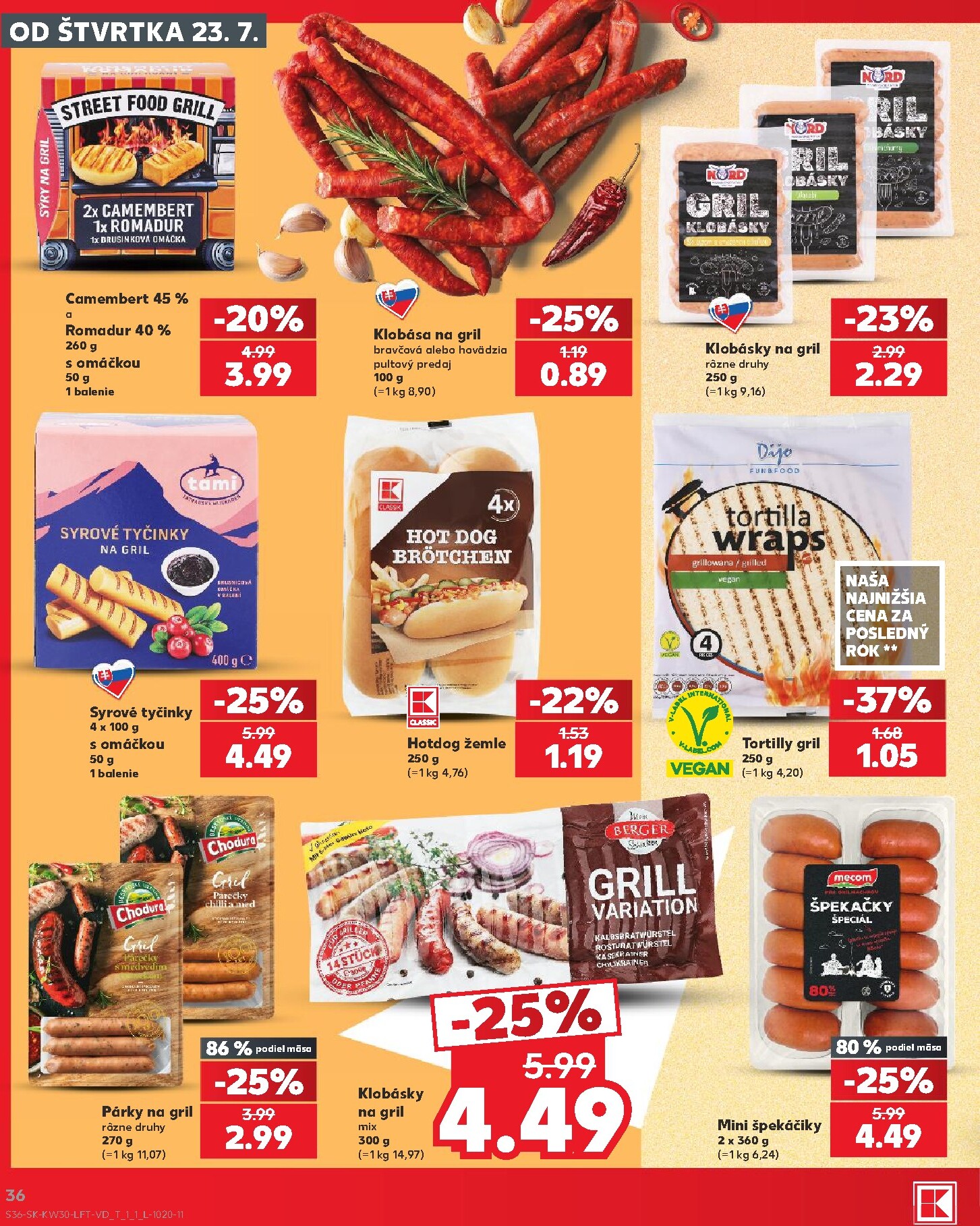 kaufland - Nový Kaufland leták od štvrtka, 23.07.2026 do stredy, 29.07.2026 - page: 36
