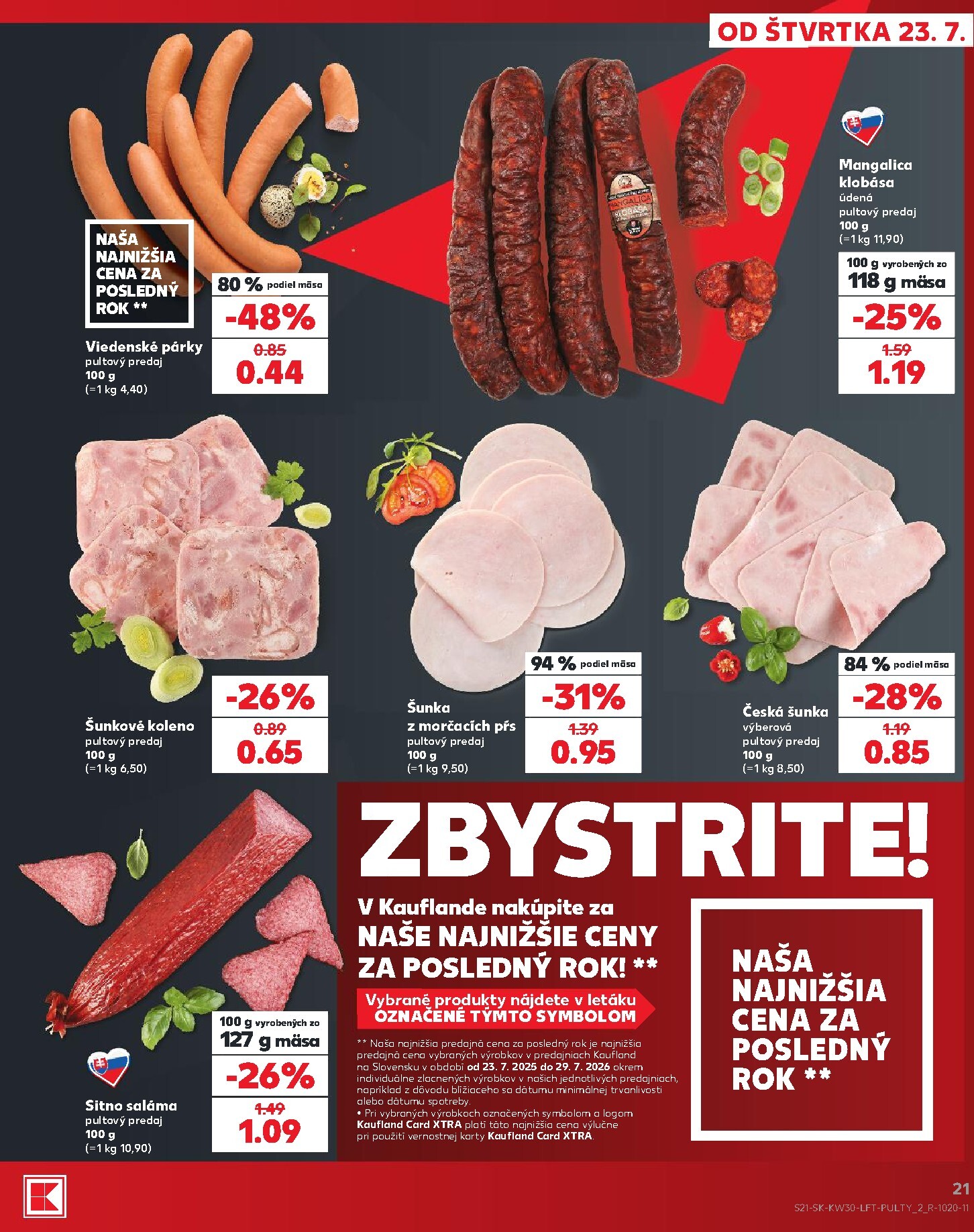 kaufland - Nový Kaufland leták od štvrtka, 23.07.2026 do stredy, 29.07.2026 - page: 21