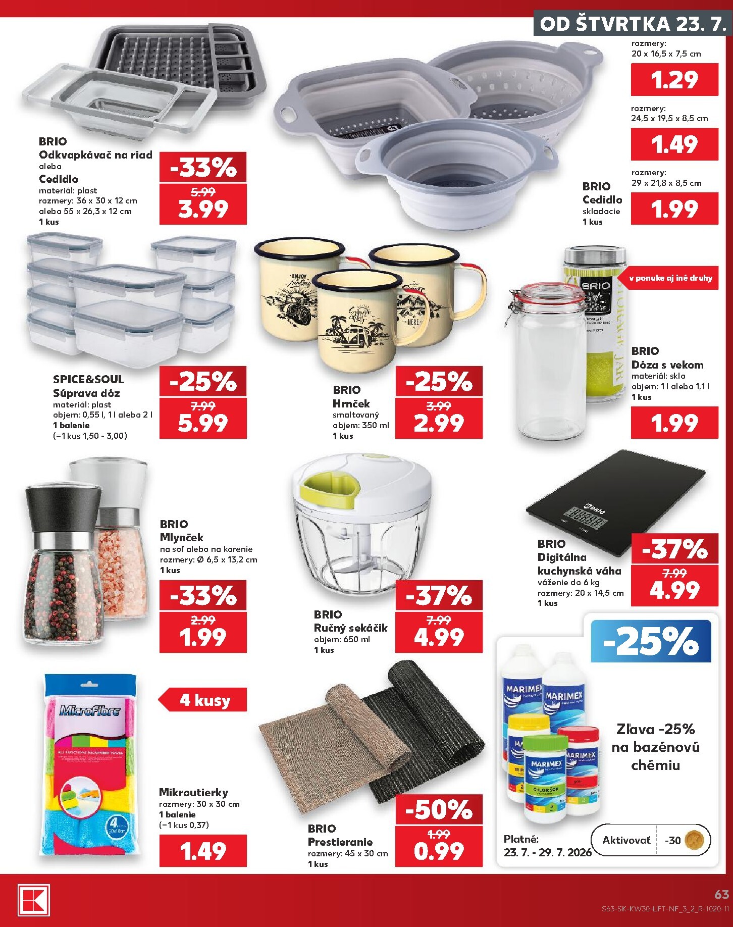kaufland - Nový Kaufland leták od štvrtka, 23.07.2026 do stredy, 29.07.2026 - page: 63