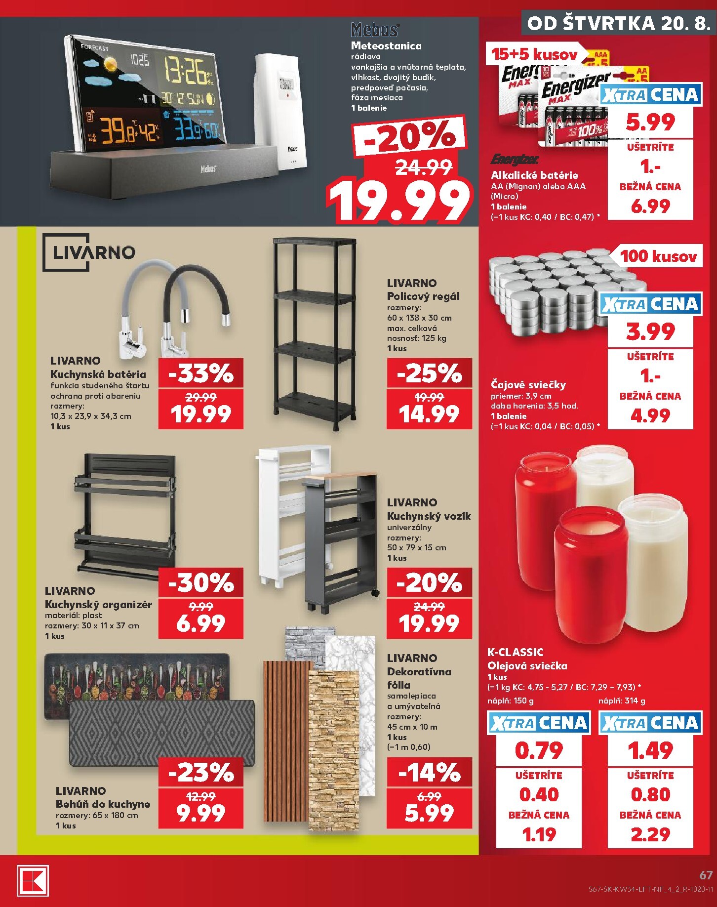 kaufland - Nový Kaufland leták od štvrtka, 20.08.2026 do stredy, 26.08.2026 - page: 67
