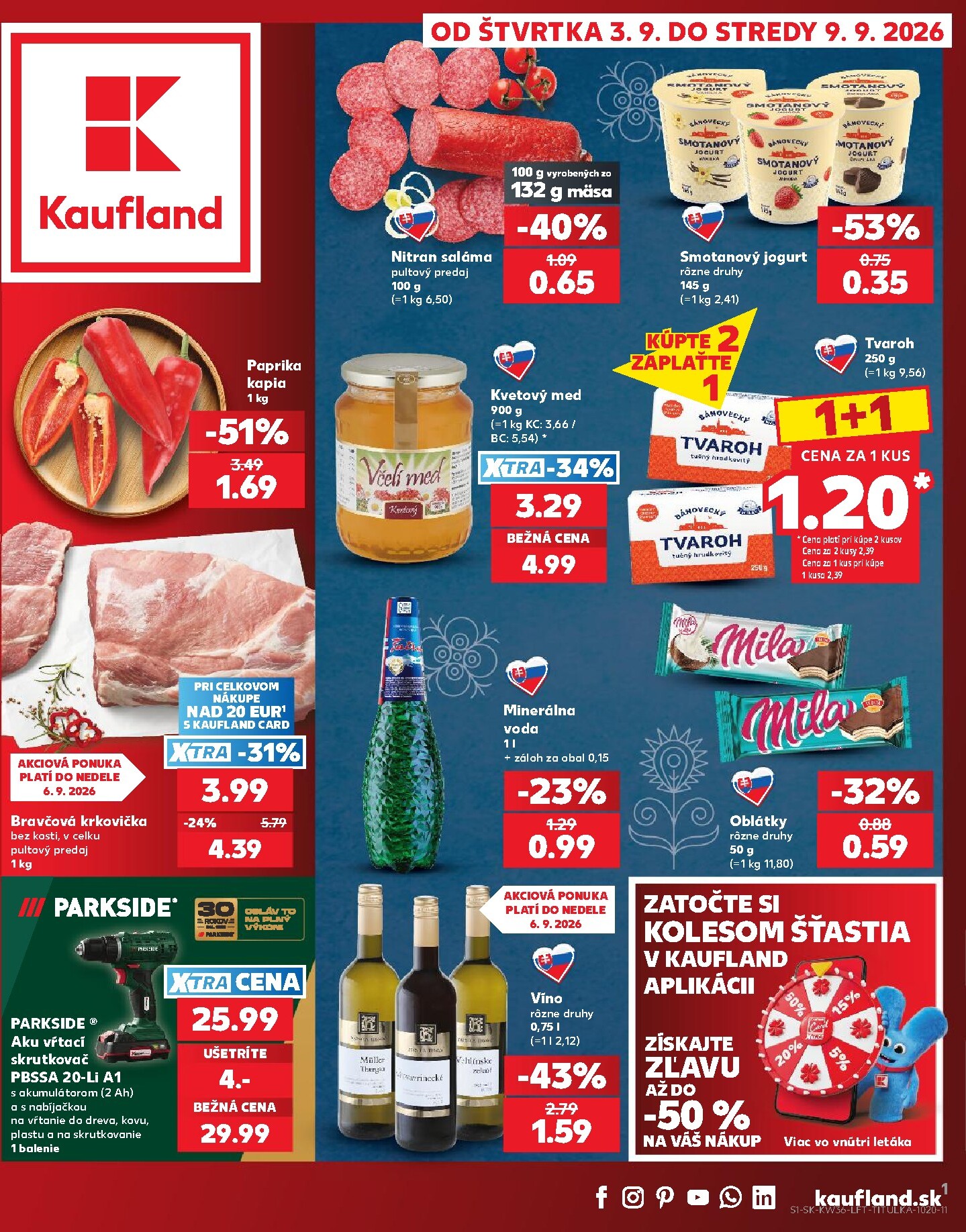 kaufland - Nový Kaufland leták od štvrtka, 03.09.2026 do stredy, 09.09.2026