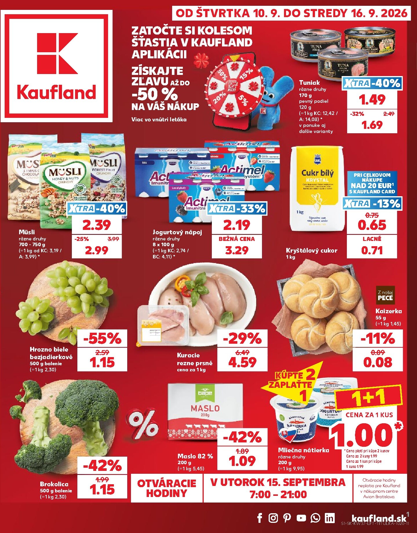 kaufland - Nový Kaufland leták od štvrtka, 10.09.2026 do stredy, 16.09.2026