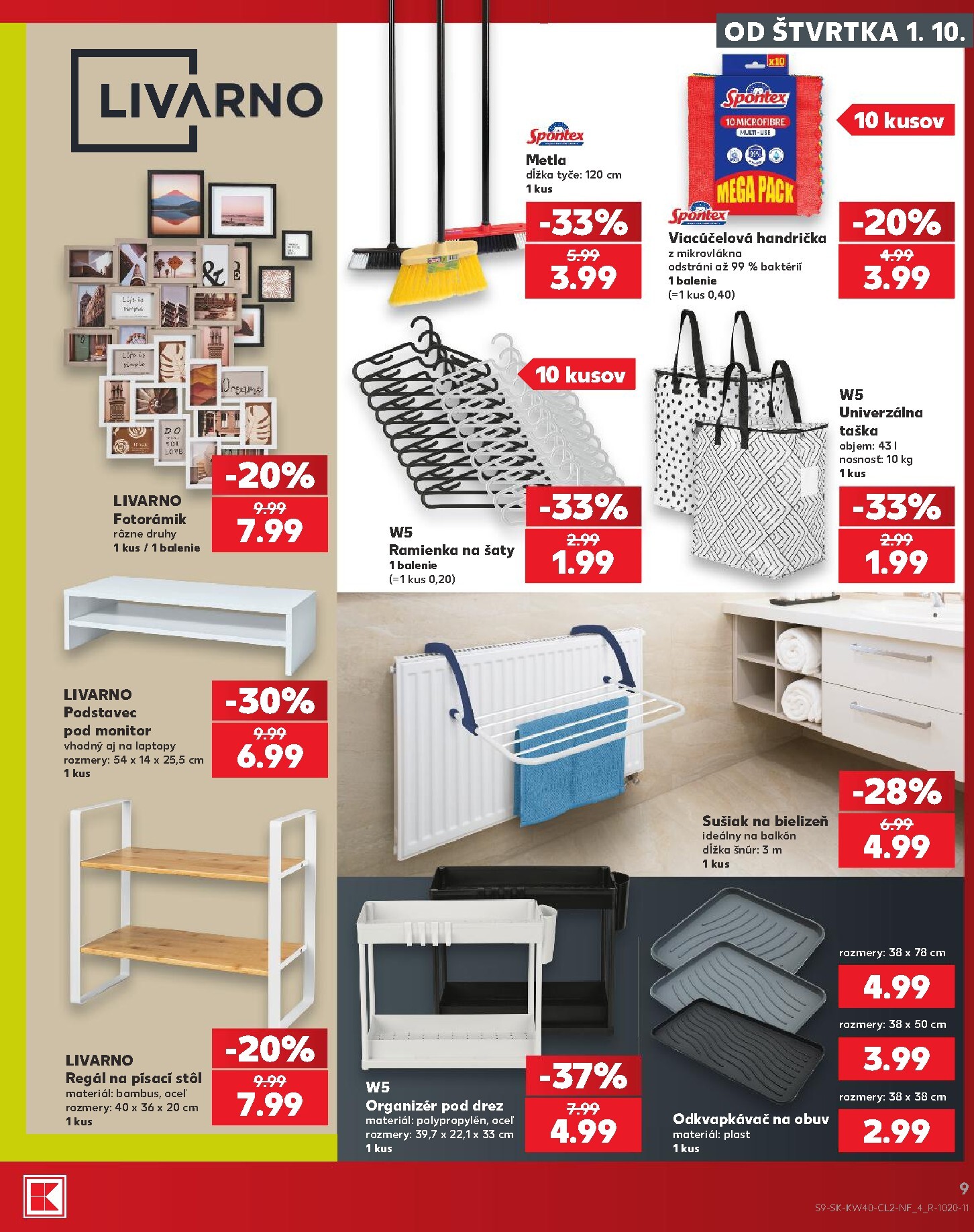 kaufland - Nový Kaufland - Spotrebné zboží leták od štvrtka, 01.10.2026 do stredy, 07.10.2026 - page: 9