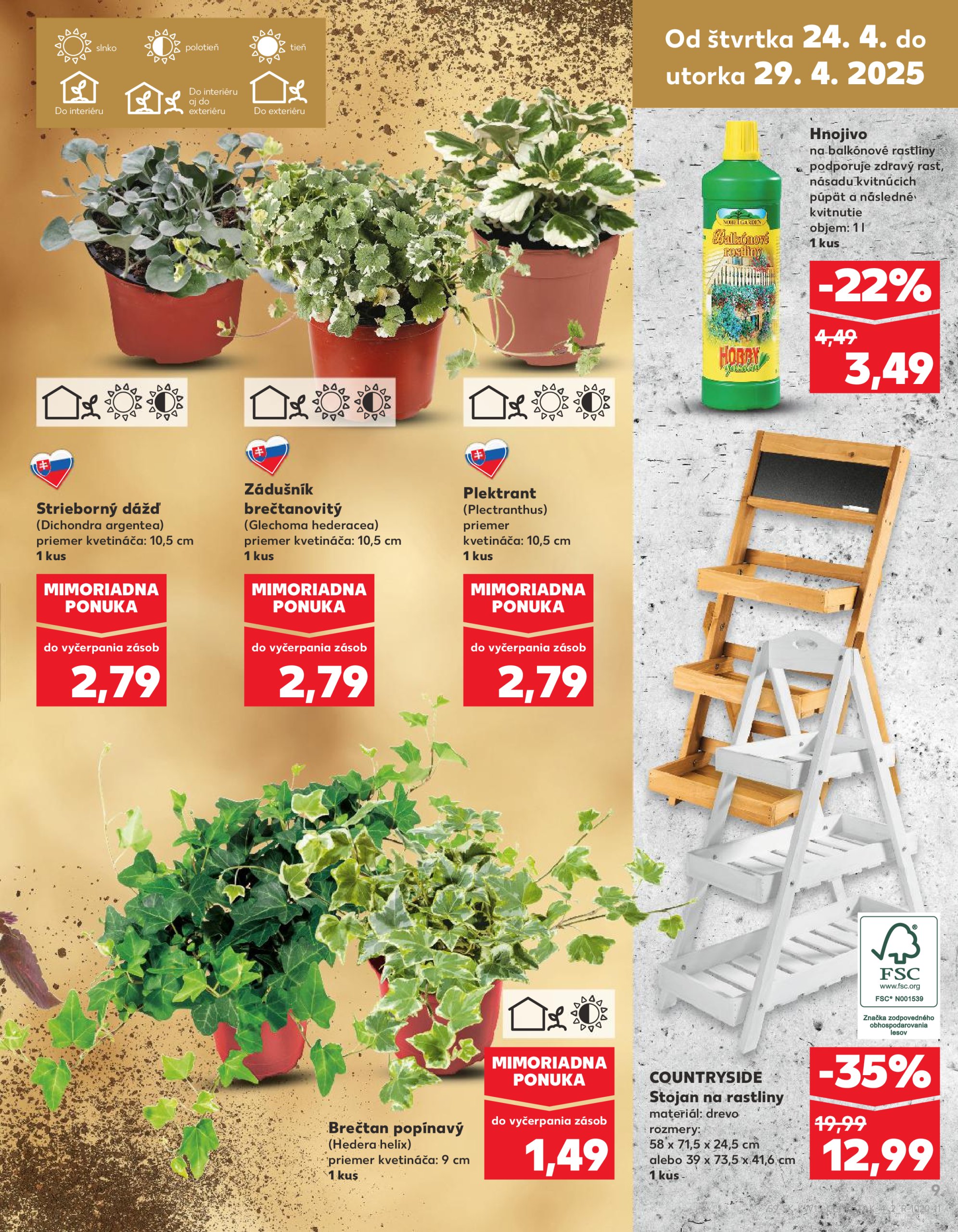 kaufland - Kaufland - Sezóna v plnom rozpuku leták platný od 10.04. - 06.05. - page: 9