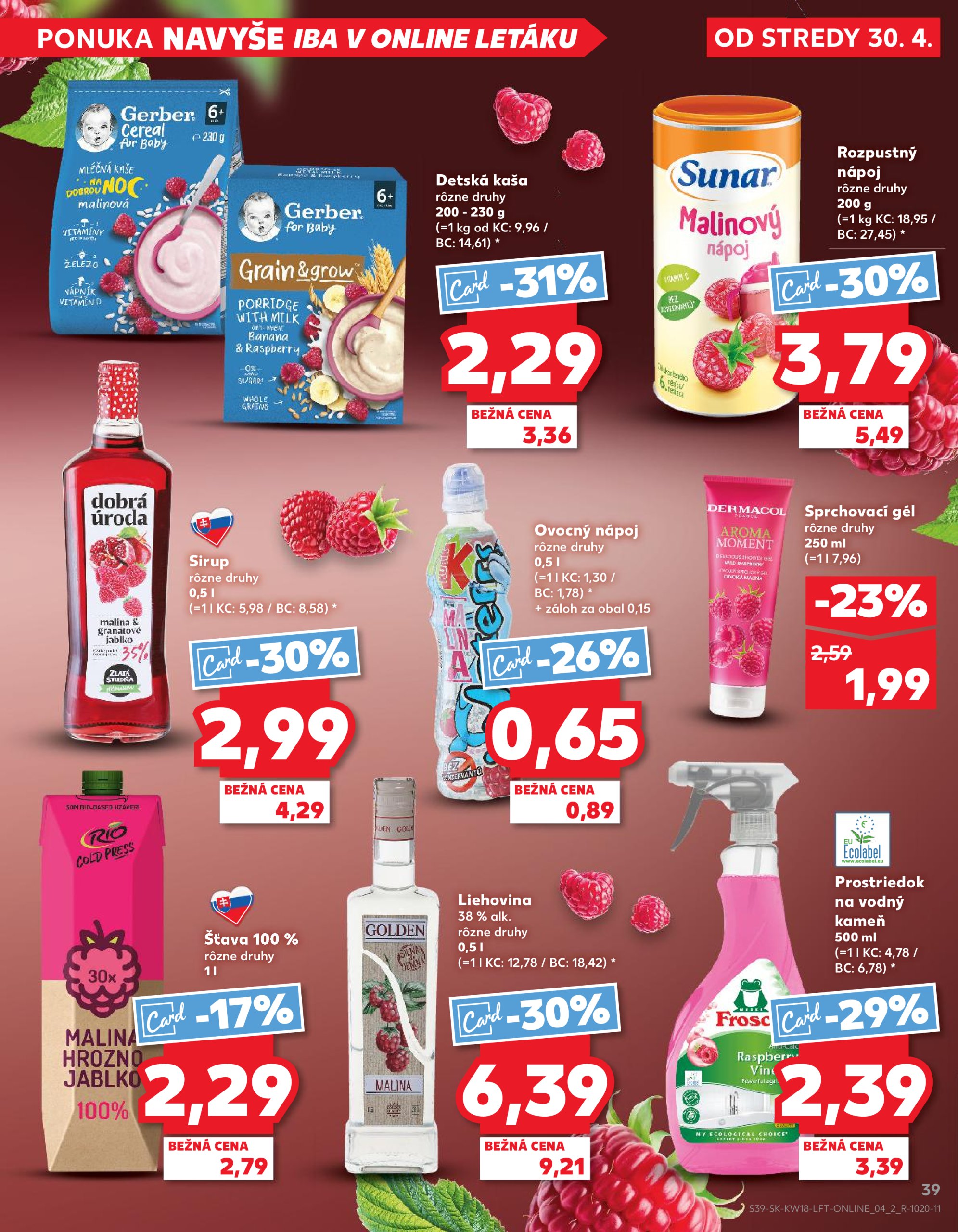 kaufland - Kaufland leták platný od 30.04. - 06.05. - page: 39 kaufland - Kaufland leták platný od 30.04. - 06.05. - page: 39