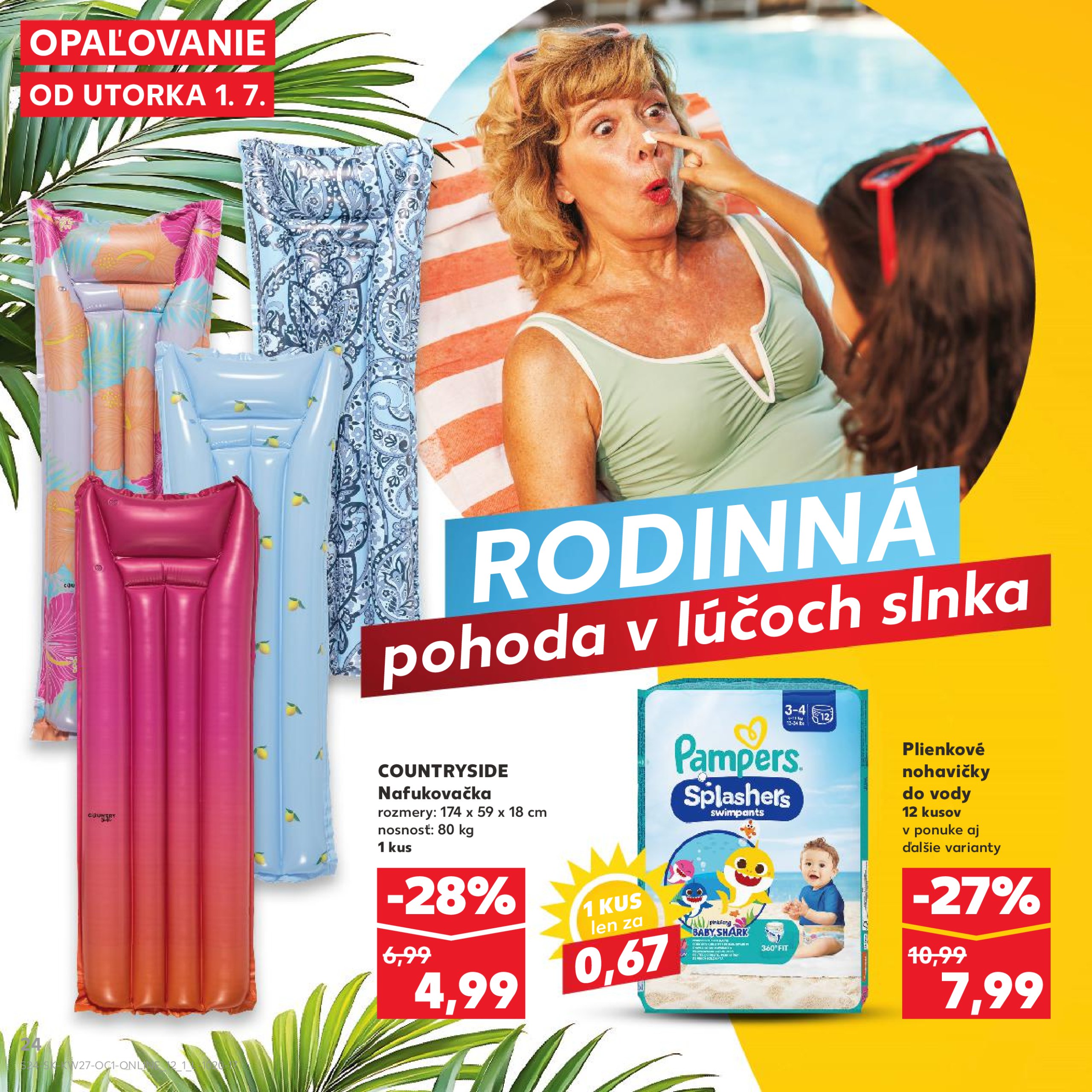 kaufland - Leták Kaufland - Rodinné Leto platný od 01.07. do 31.07. - page: 24