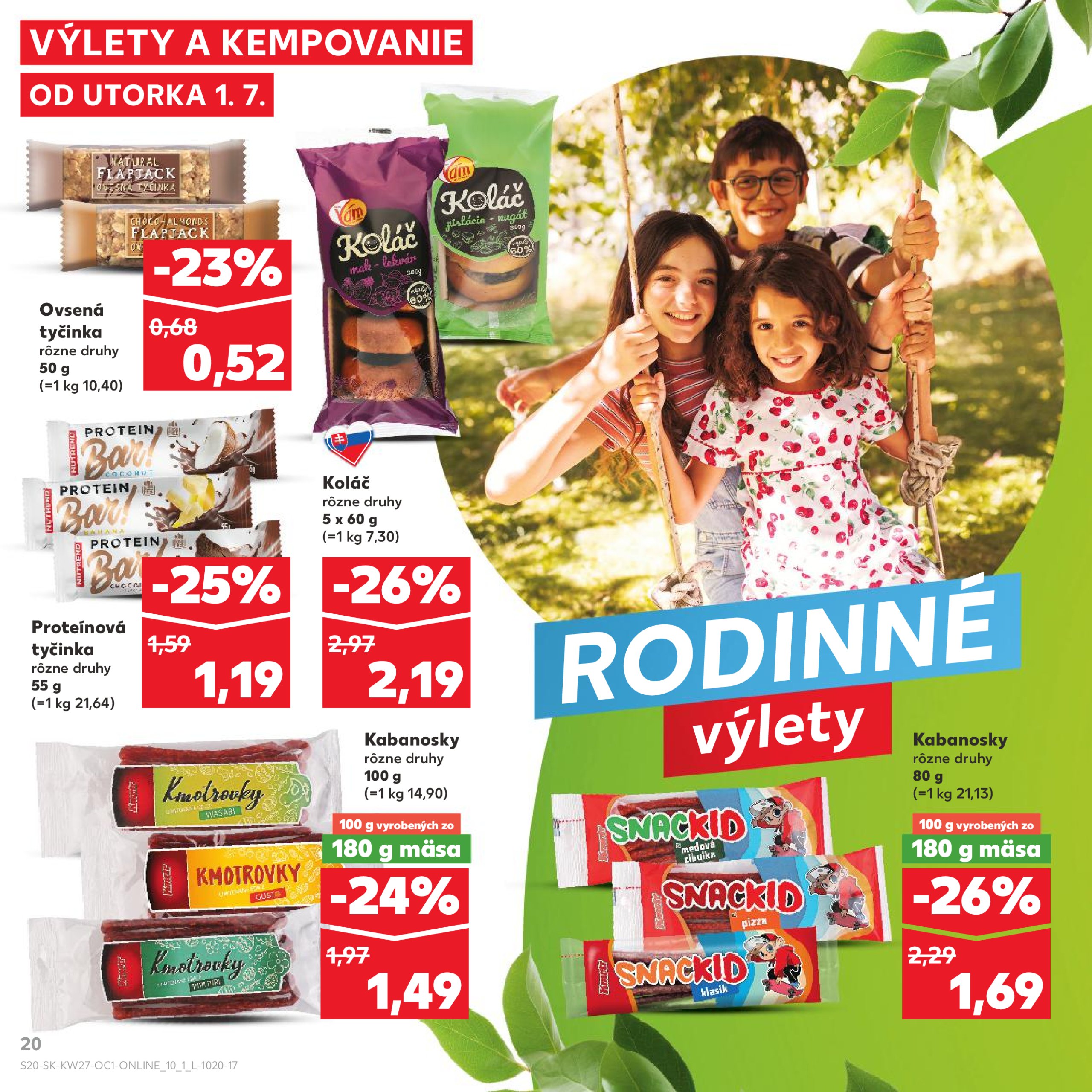 kaufland - Leták Kaufland - Rodinné Leto platný od 01.07. do 31.07. - page: 20
