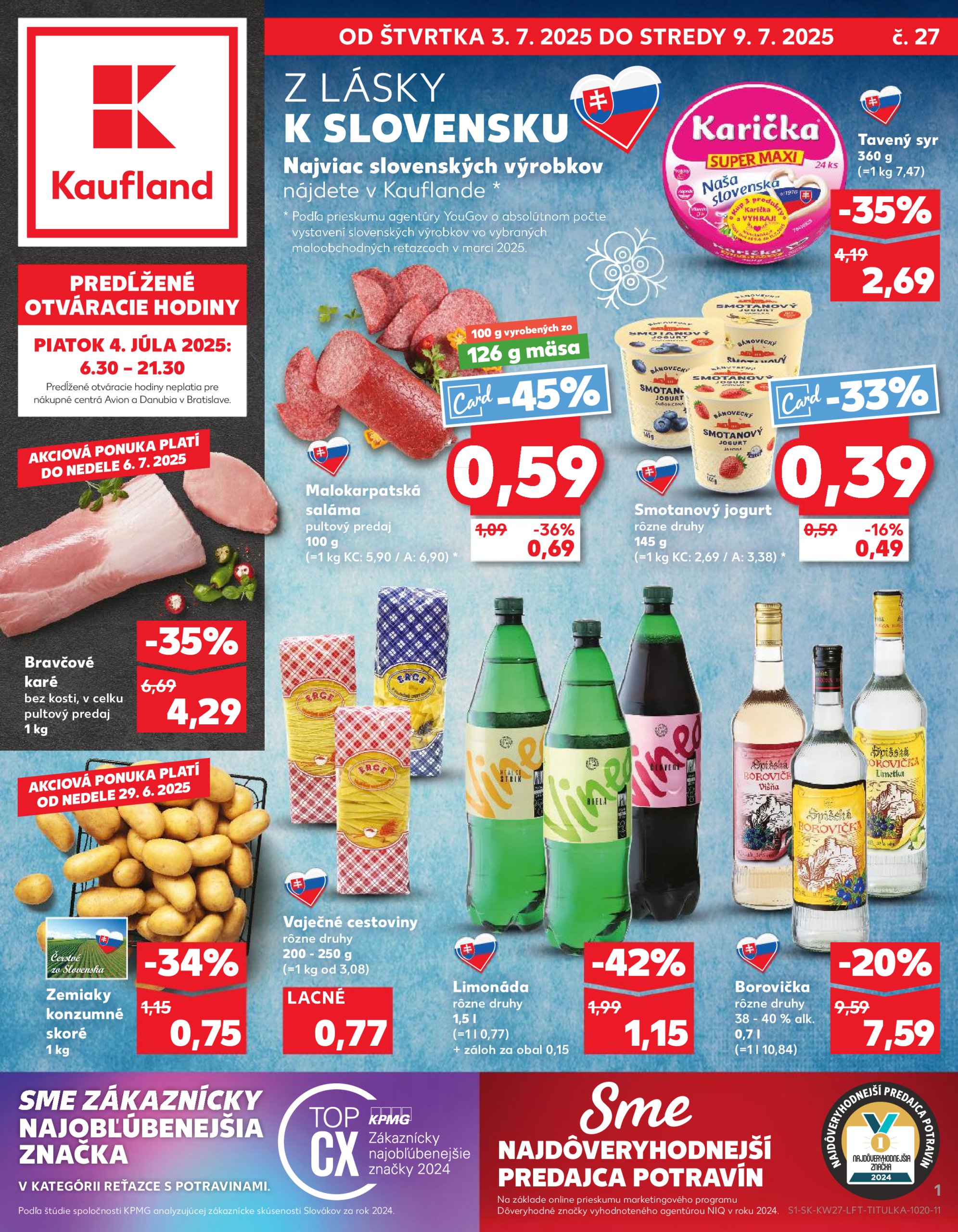 kaufland - Leták Kaufland platný od 03.07. do 09.07. - page: 1 kaufland - Leták Kaufland platný od 03.07. do 09.07. - page: 1