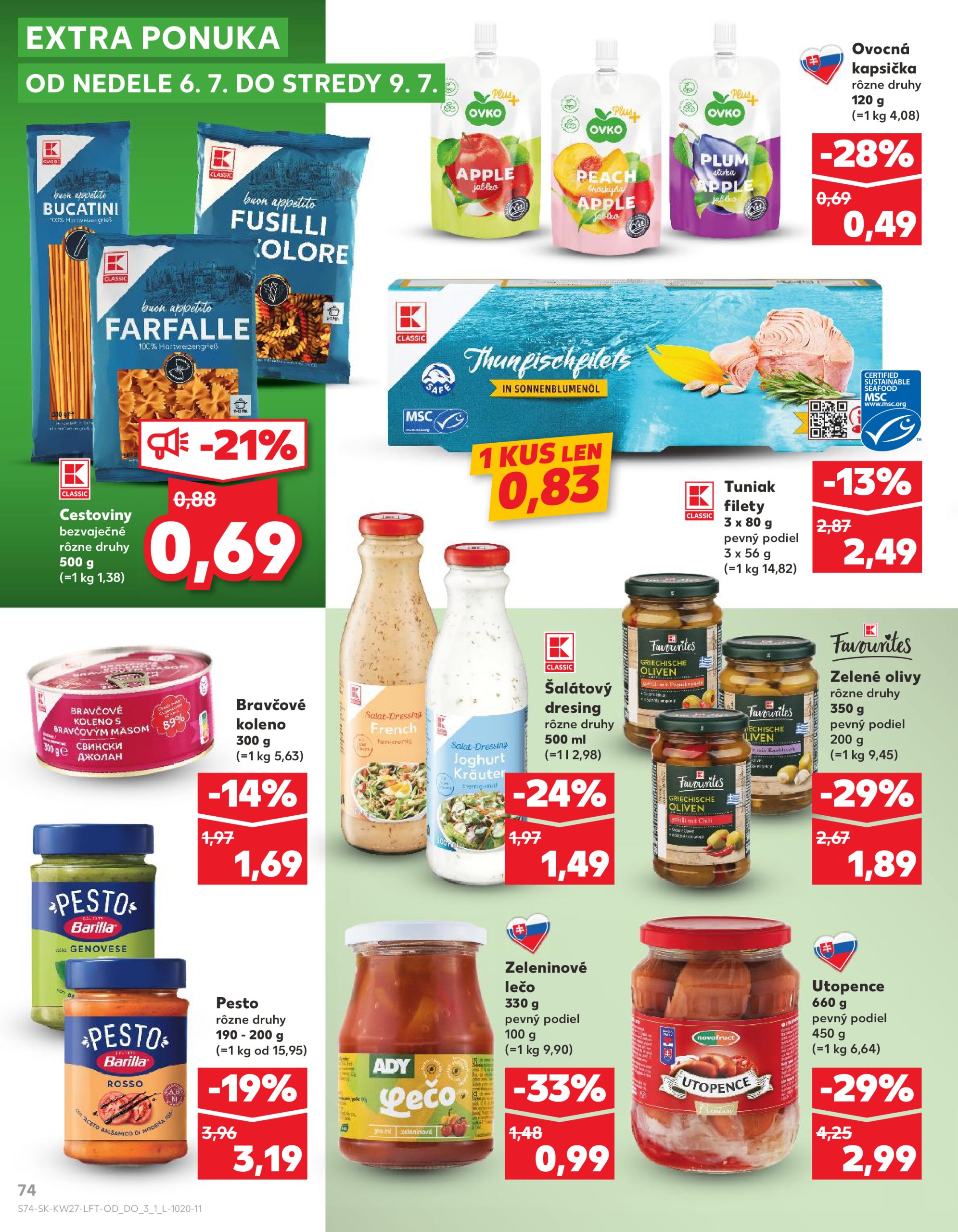 kaufland - Leták Kaufland platný od 03.07. do 09.07. - page: 74 kaufland - Leták Kaufland platný od 03.07. do 09.07. - page: 74