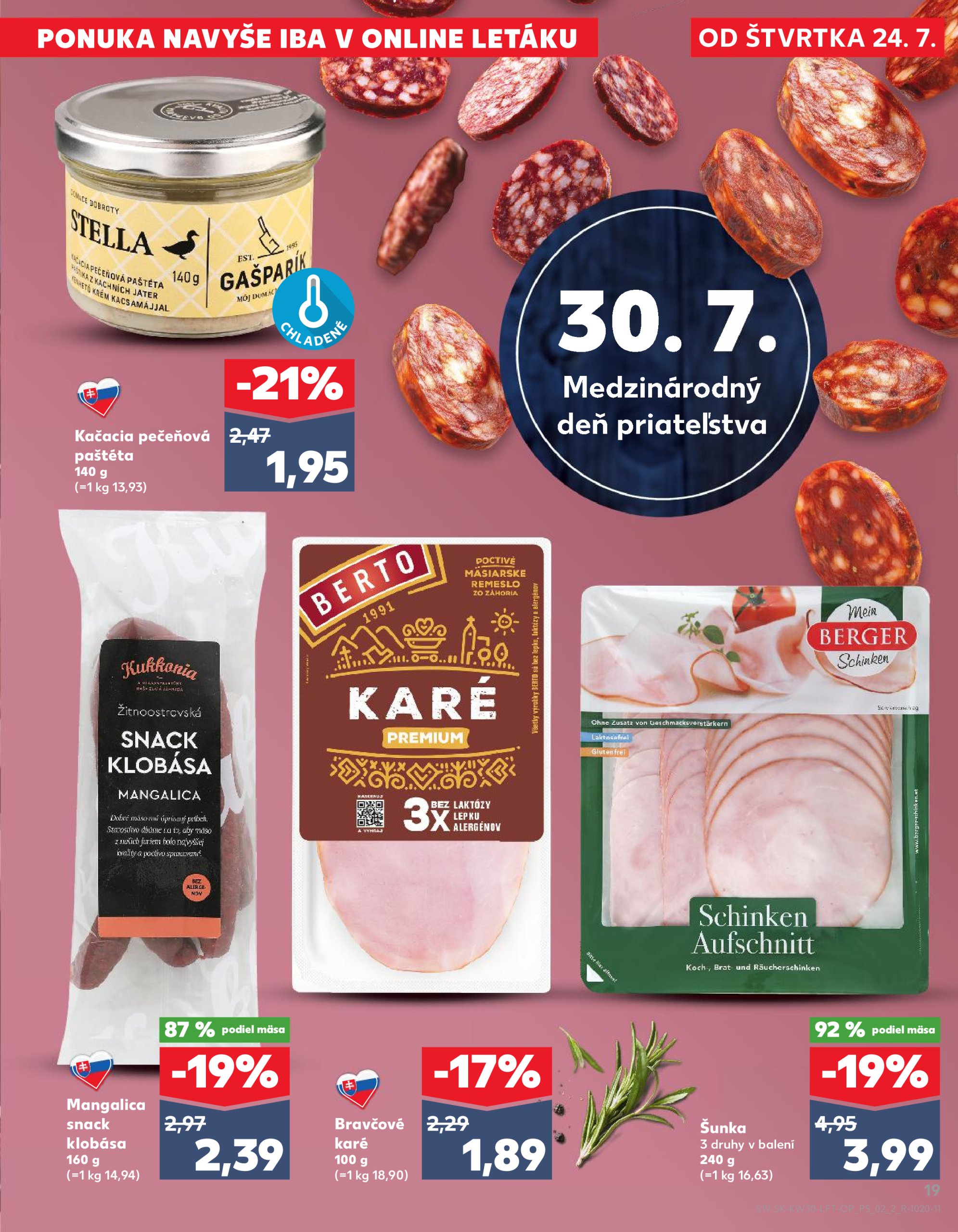 kaufland - Leták Kaufland platný od 24.07. do 30.07. - page: 19 kaufland - Leták Kaufland platný od 24.07. do 30.07. - page: 19