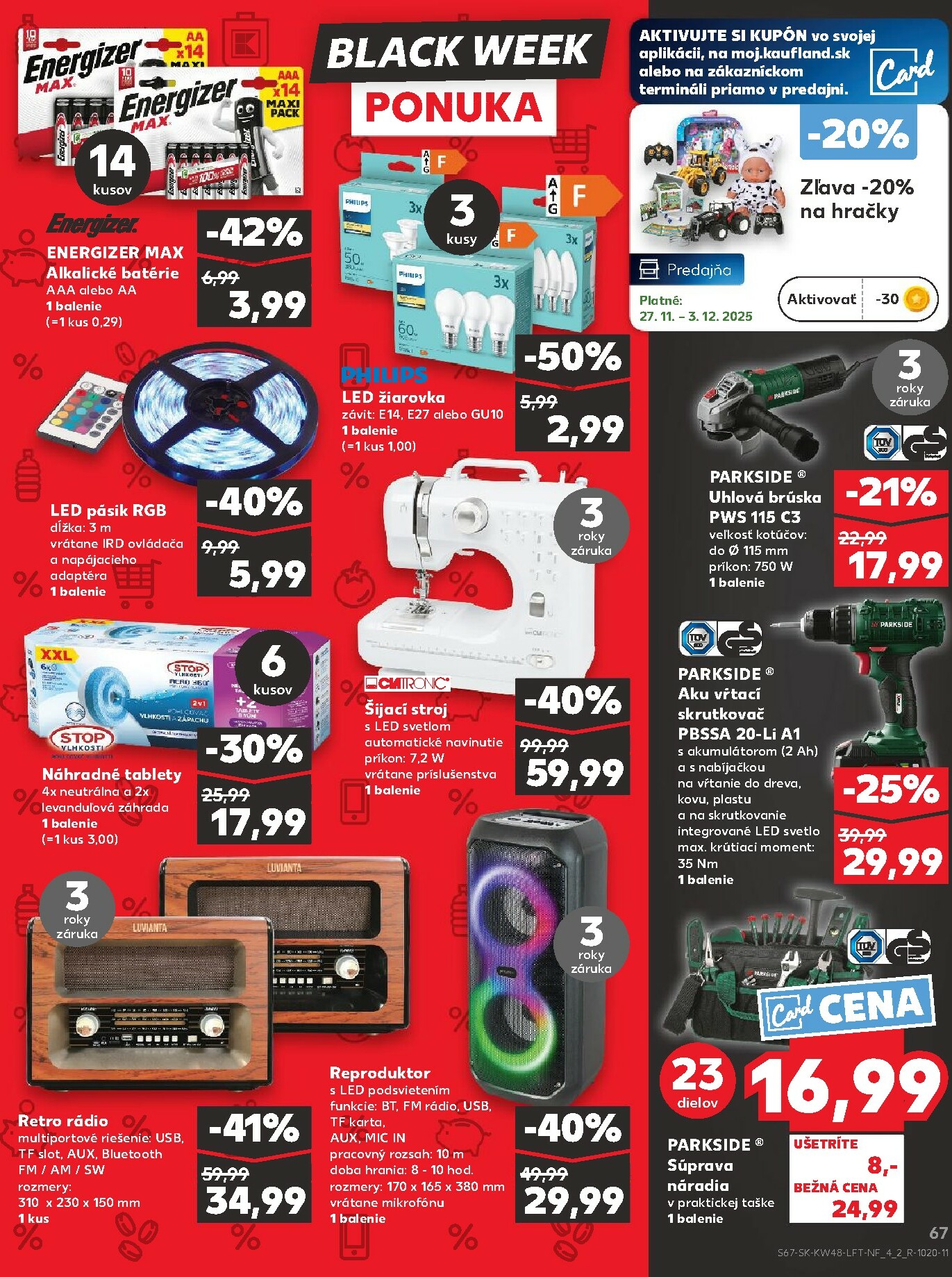 kaufland - Leták Kaufland platný od 27.11. do 03.12. - page: 67