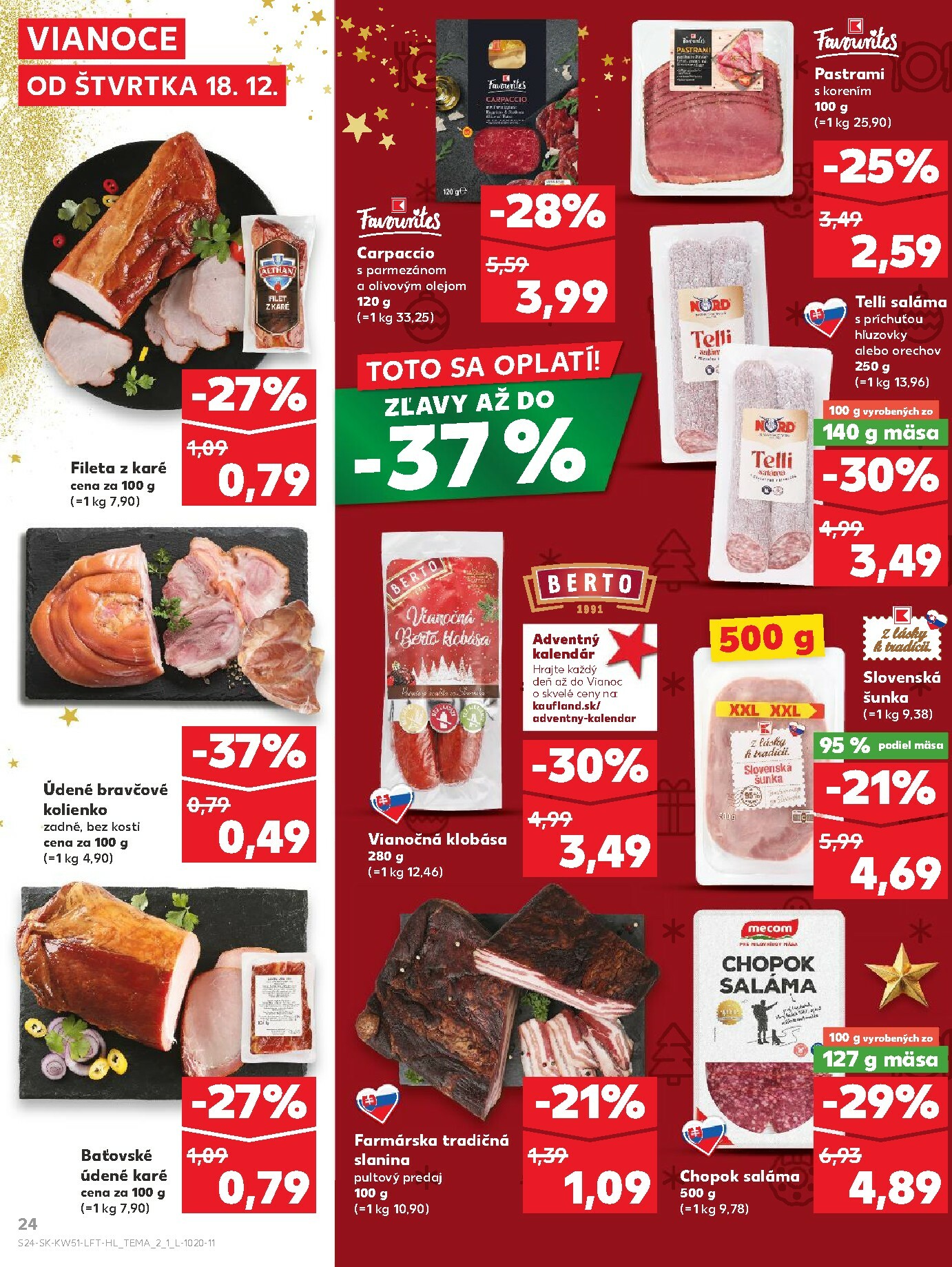 kaufland - Leták Kaufland platný od 18.12. do 24.12. - page: 24
