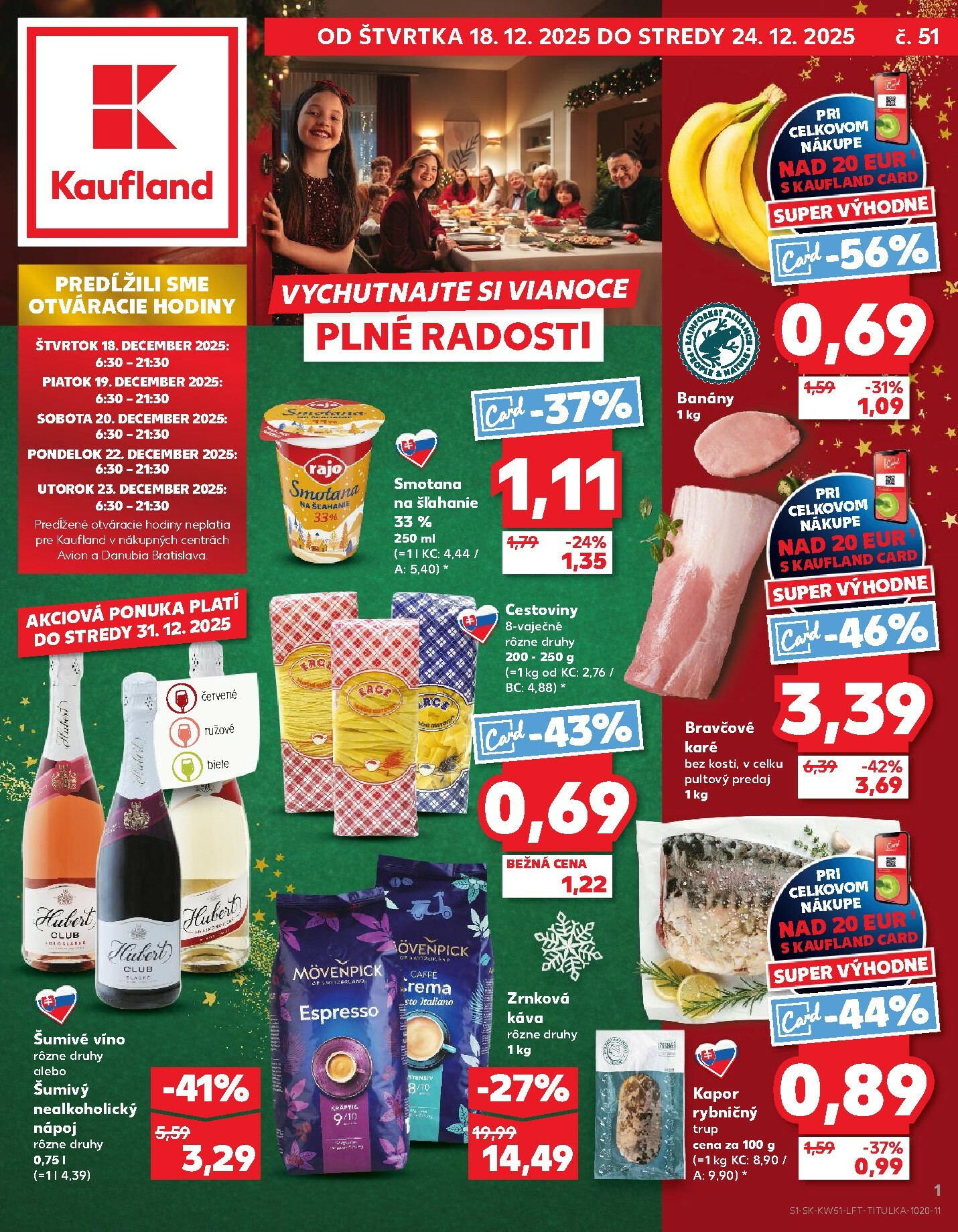 kaufland - Leták Kaufland platný od 18.12. do 24.12.