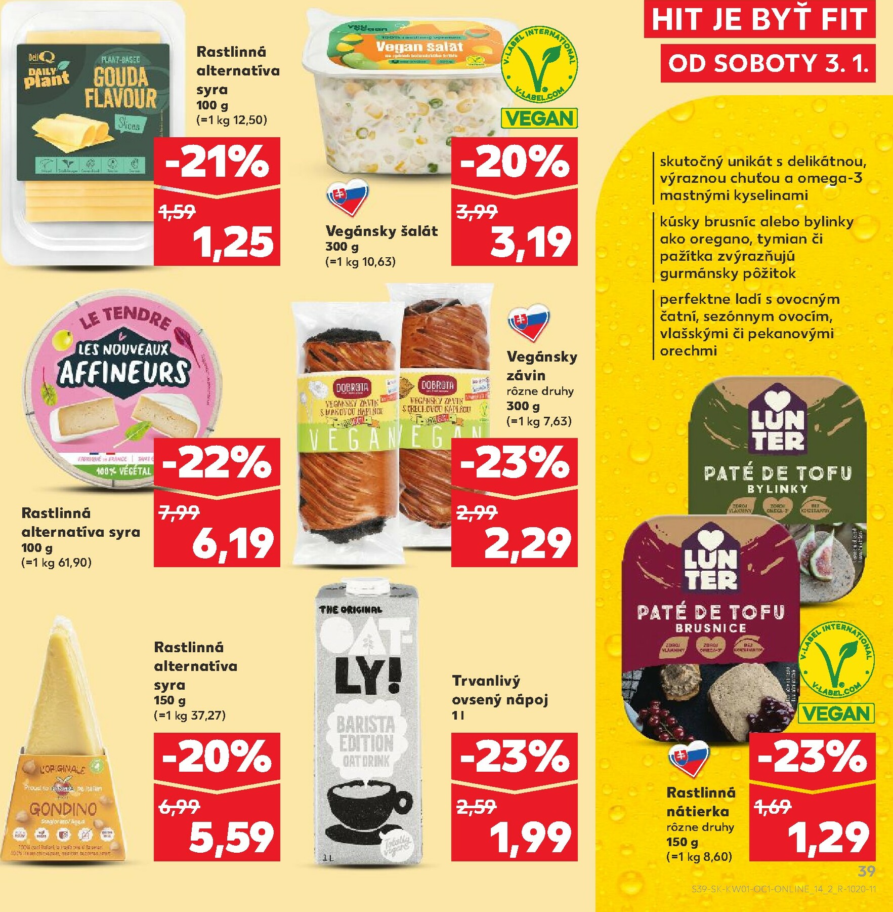 kaufland - Leták Kaufland - Fit platný od 03.01. do 31.01. - page: 39