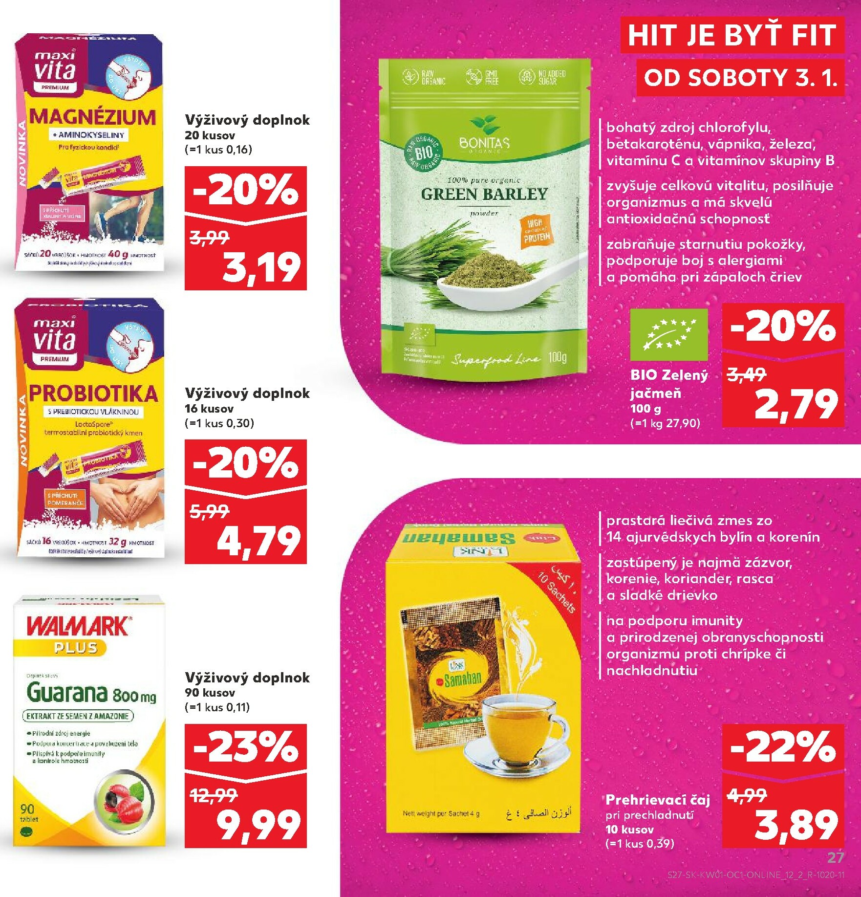 kaufland - Leták Kaufland - Fit platný od 03.01. do 31.01. - page: 27