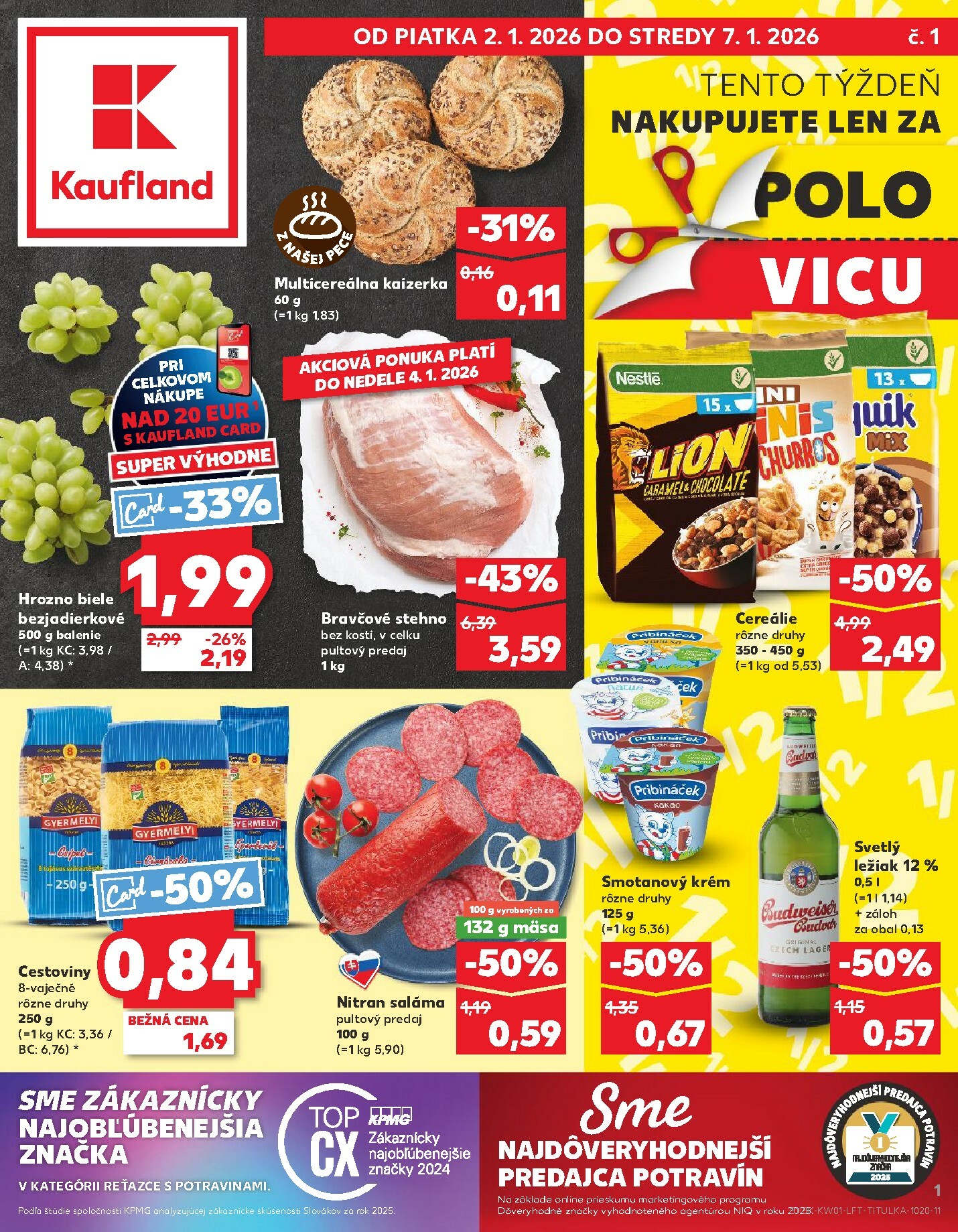 kaufland - Leták Kaufland platný od 02.01. do 07.01.