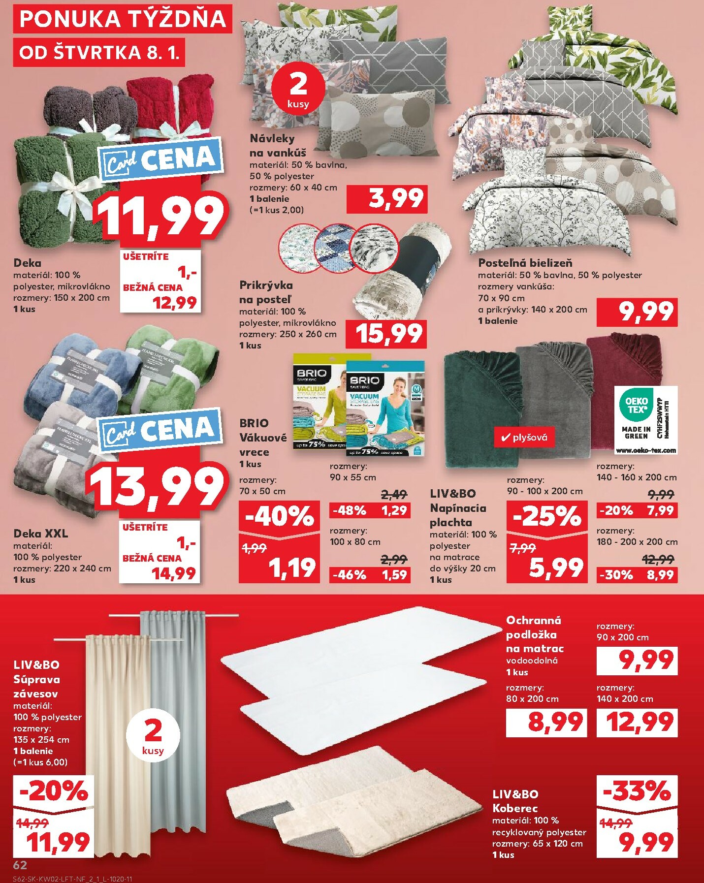 kaufland - Leták Kaufland platný od 08.01. do 14.01. - page: 62