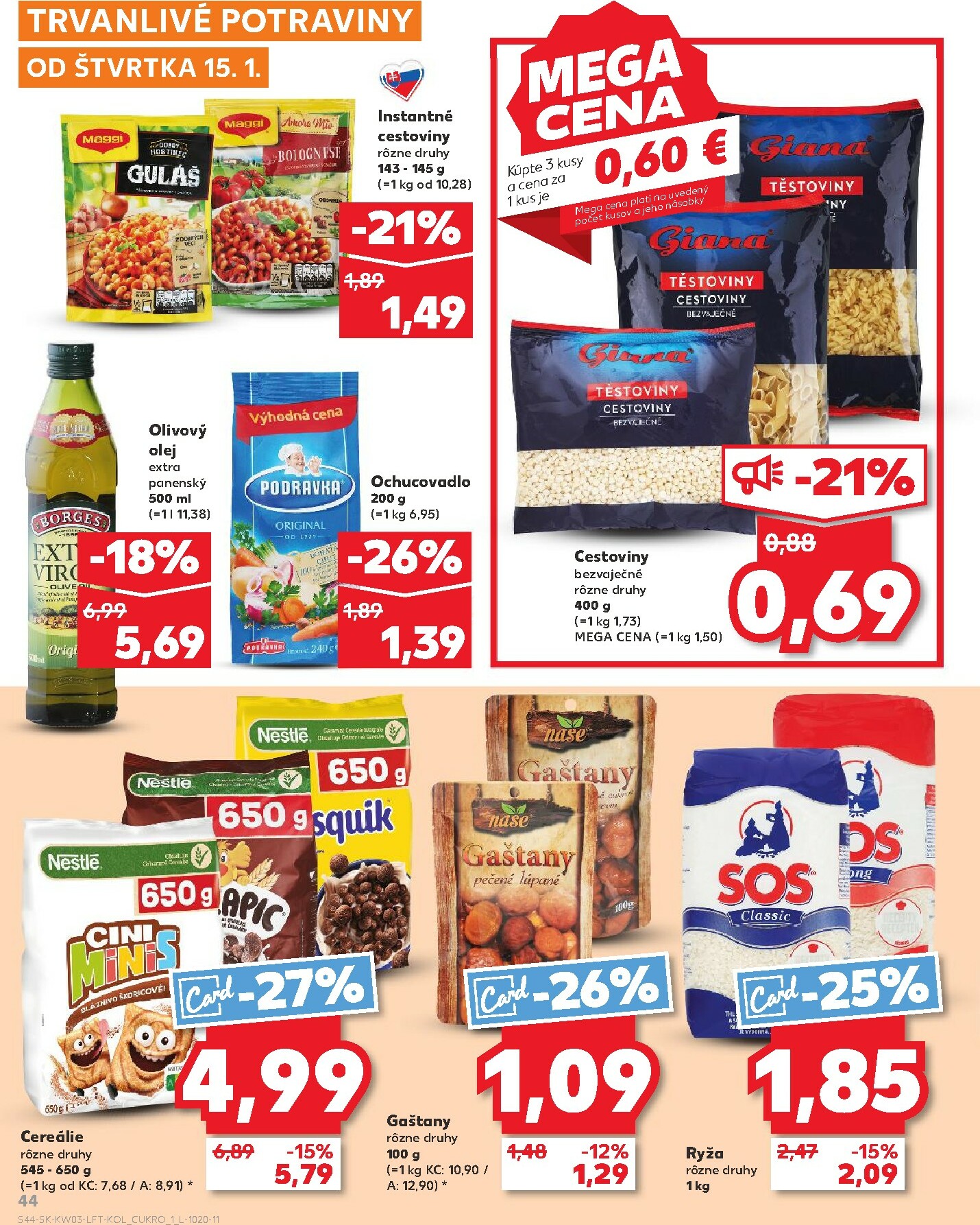 kaufland - Leták Kaufland platný od 15.01. do 21.01. - page: 44