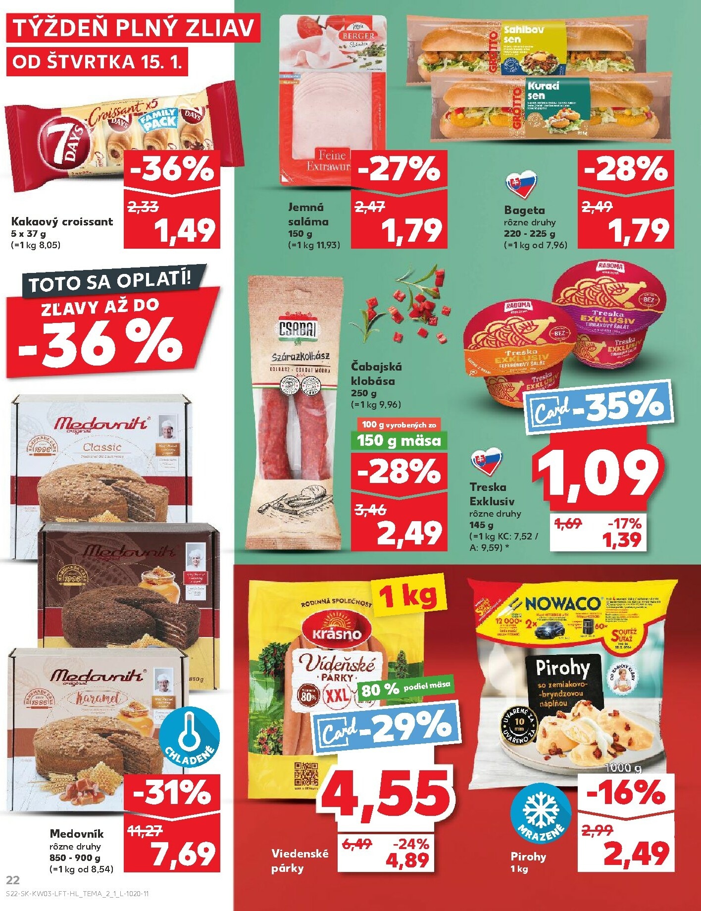 kaufland - Leták Kaufland platný od 15.01. do 21.01. - page: 22