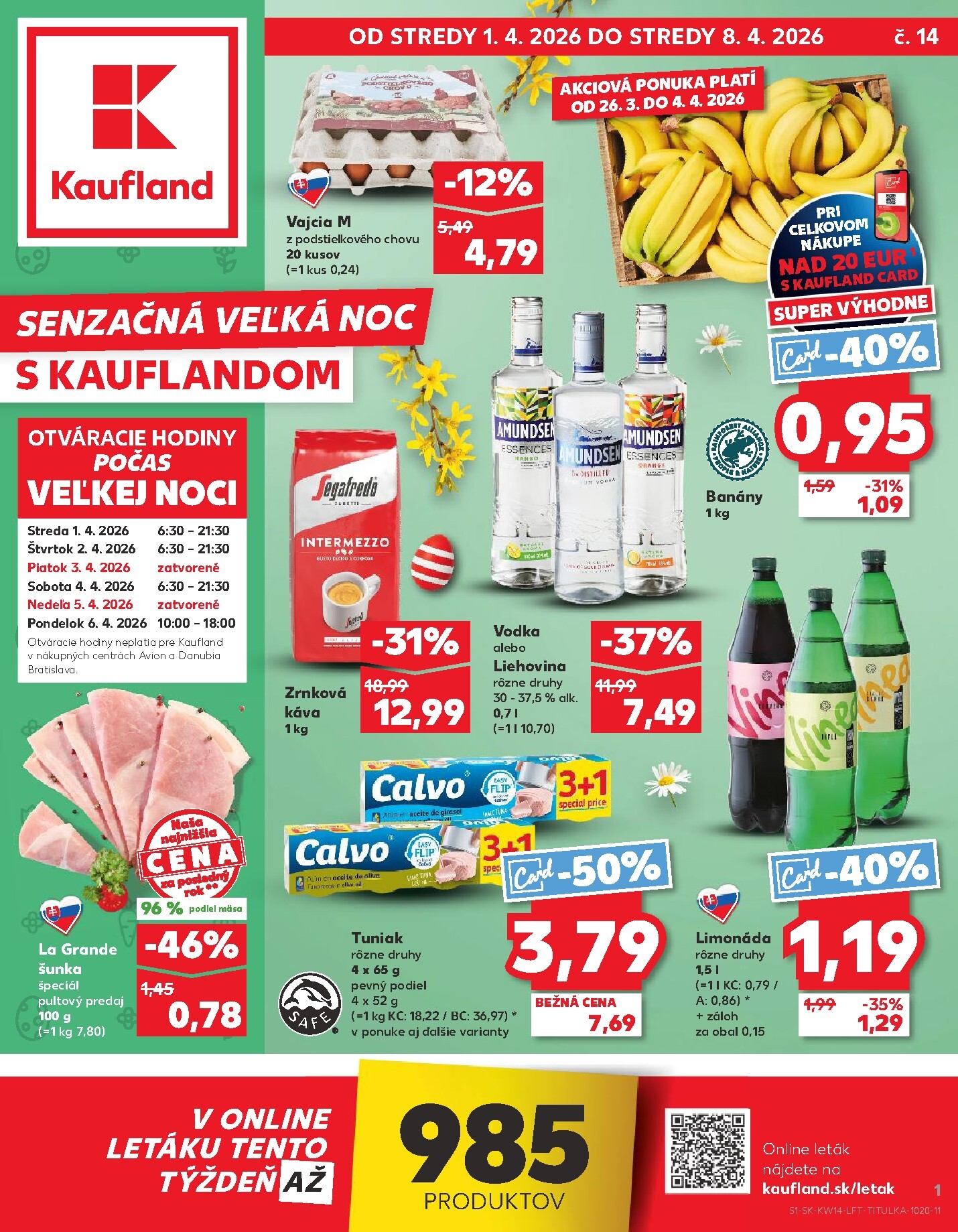 kaufland - Leták Kaufland platný od 01.04.2026 do 08.04.2026
