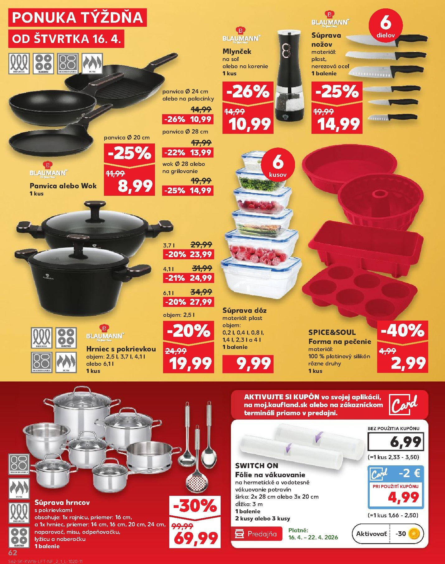 kaufland - Nový leták Kaufland platný od štvrtka, 16.04.2026 do stredy, 22.04.2026 - page: 62