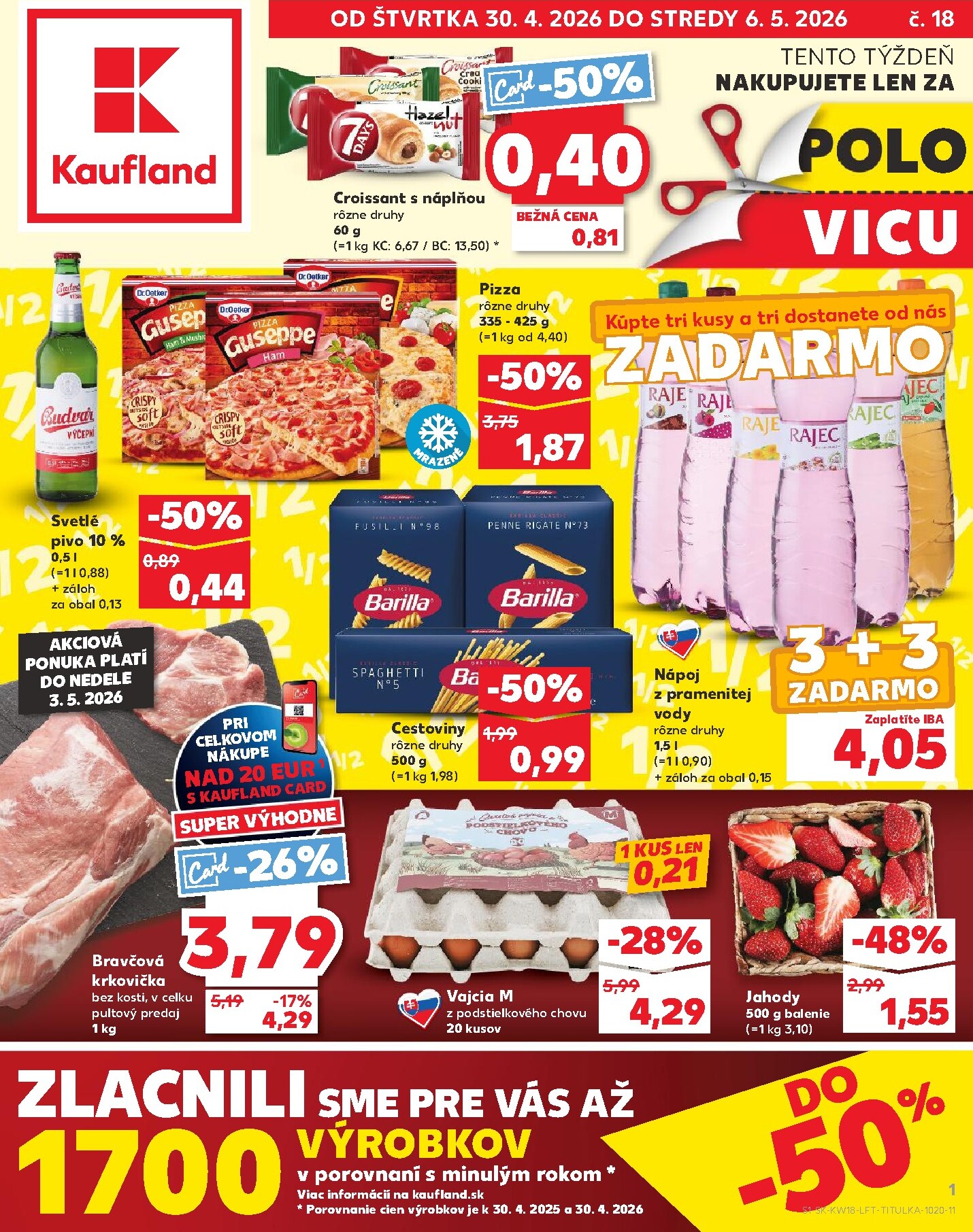 kaufland - Nový leták Kaufland od štvrtka, 30.04.2026 do stredy, 06.05.2026