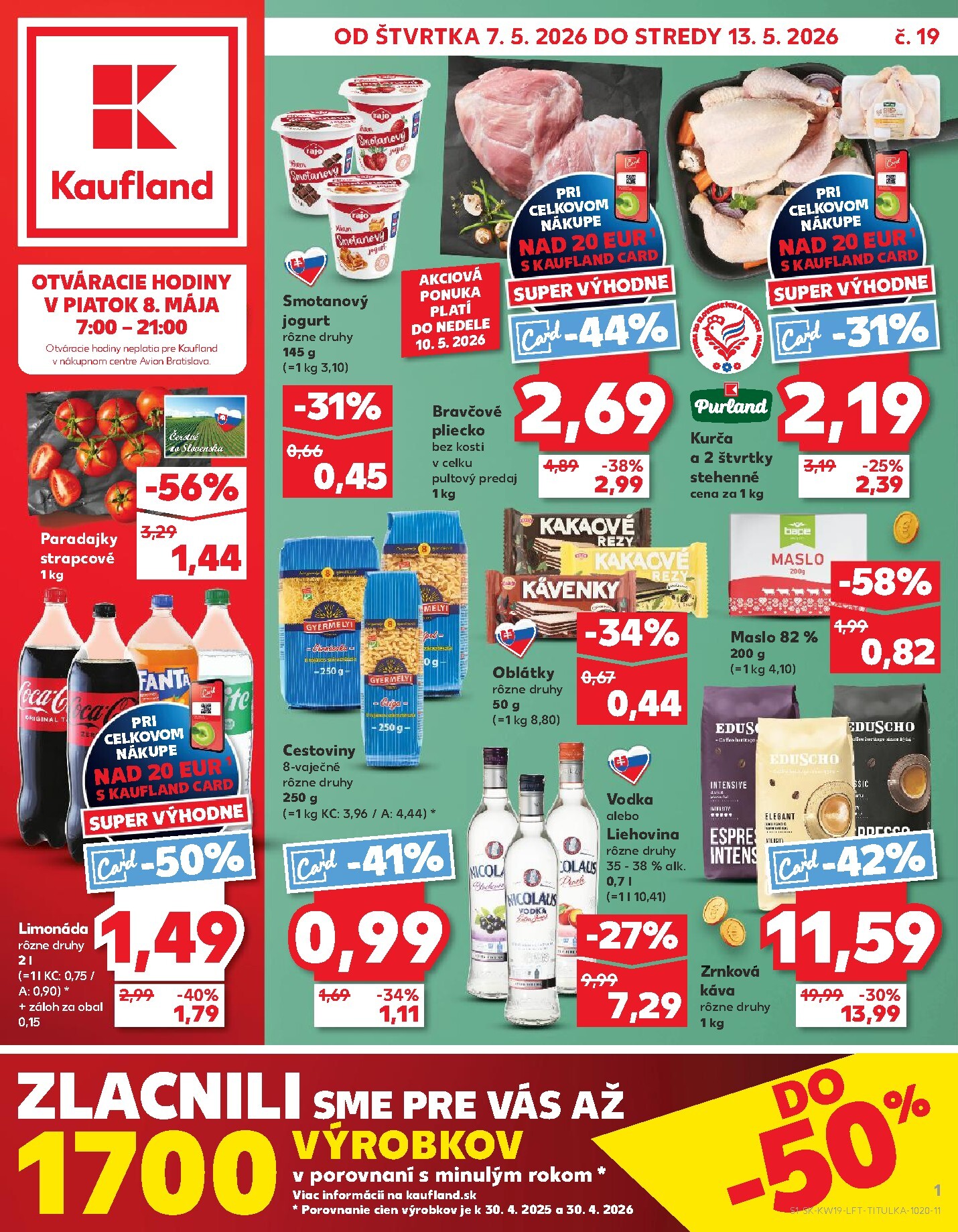 kaufland - Nový leták Kaufland od štvrtka, 07.05.2026 do stredy, 13.05.2026