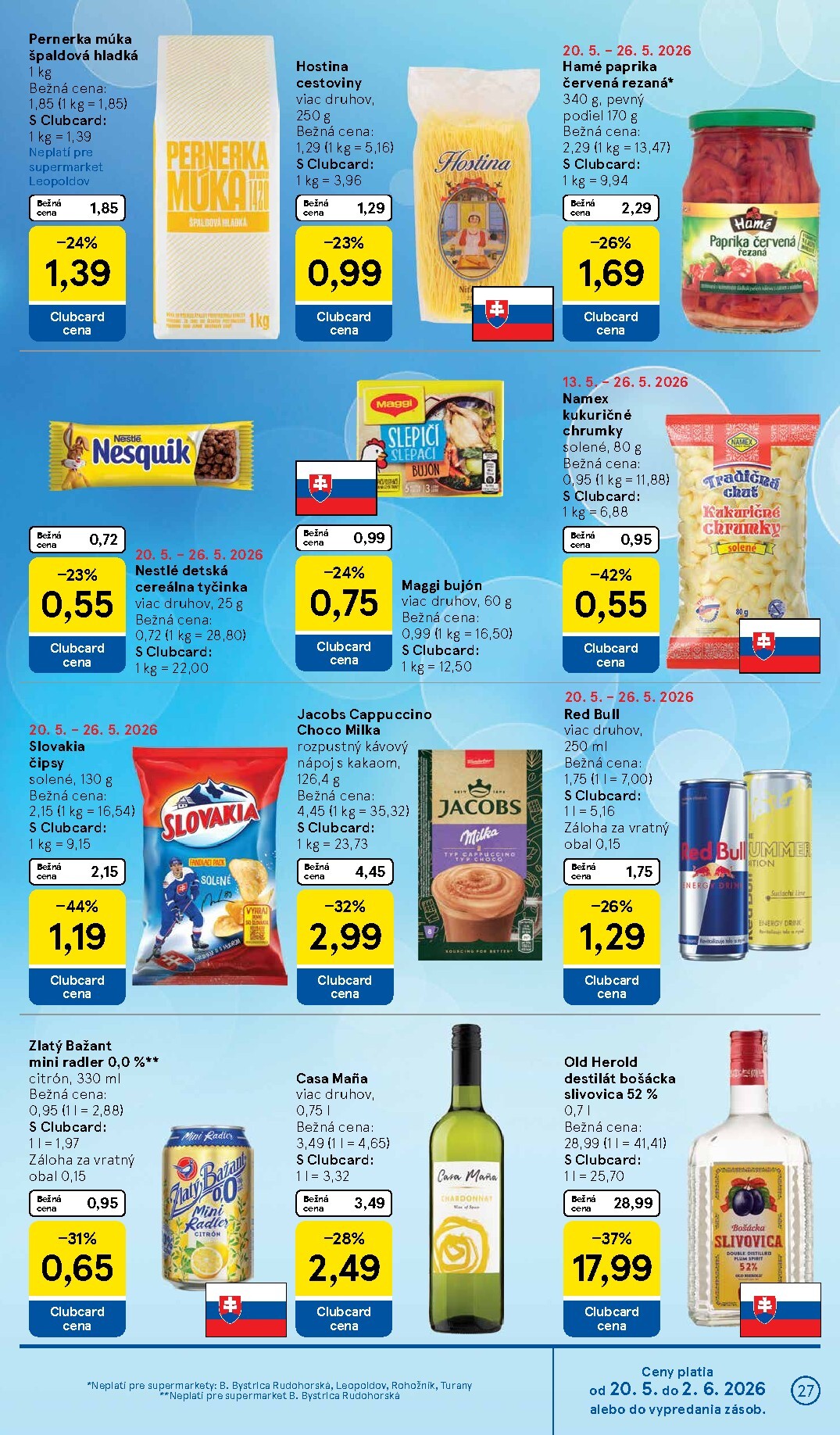 tesco - Nový Tesco supermarket leták od stredy, 20.05.2026 do utorka, 26.05.2026 - page: 27