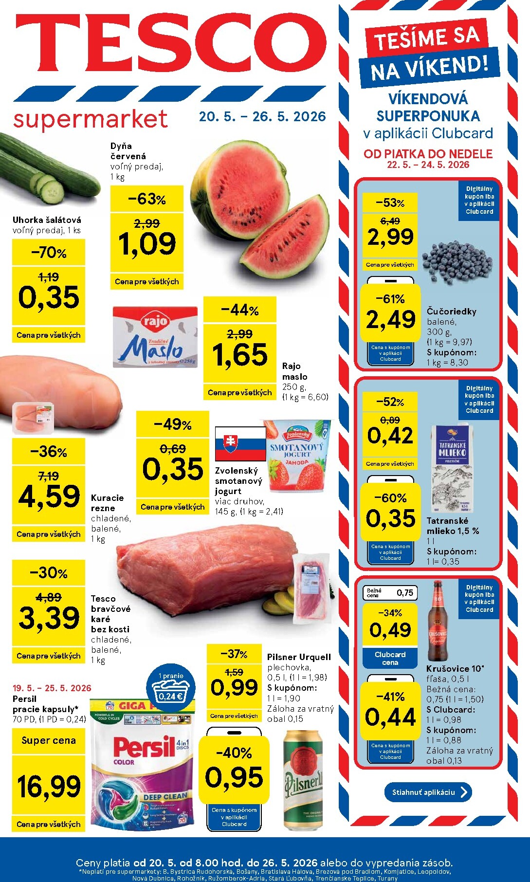 tesco - Nový Tesco supermarket leták od stredy, 20.05.2026 do utorka, 26.05.2026