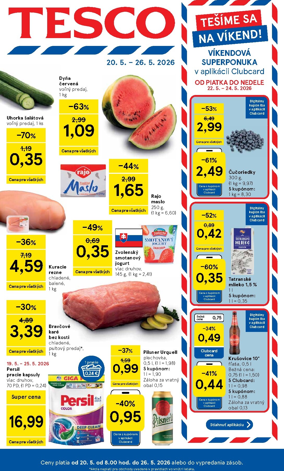 tesco - Nový Tesco leták od stredy, 20.05.2026 do utorka, 26.05.2026 - page: 1