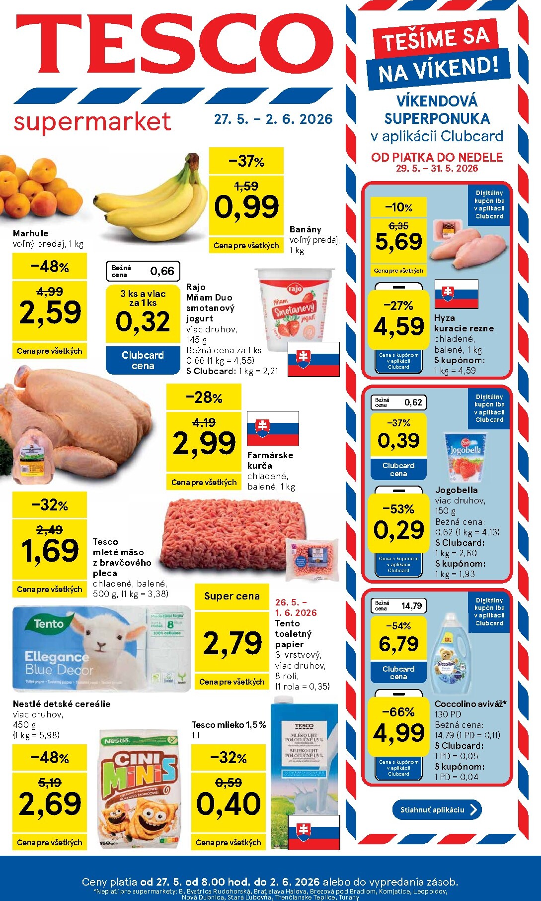 tesco - Nový Tesco supermarket leták od stredy, 27.05.2026 do utorka, 02.06.2026
