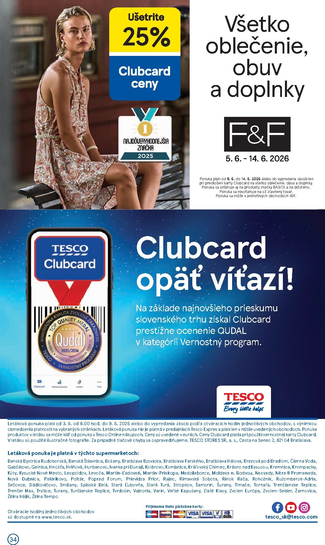 tesco - Nový Tesco supermarket leták od stredy, 03.06.2026 do utorka, 09.06.2026 - page: 34